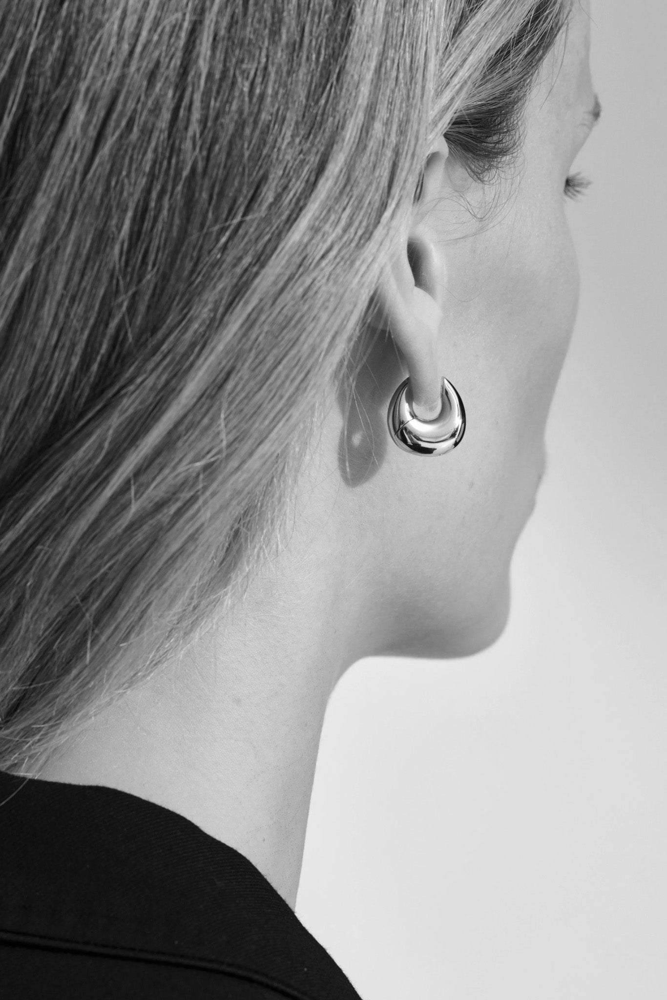 Silver Small Boa Hoops