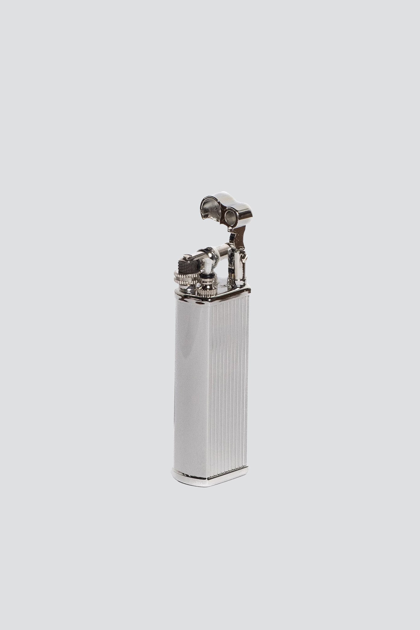 Silver Stripe Bolbo Petrol Lighter