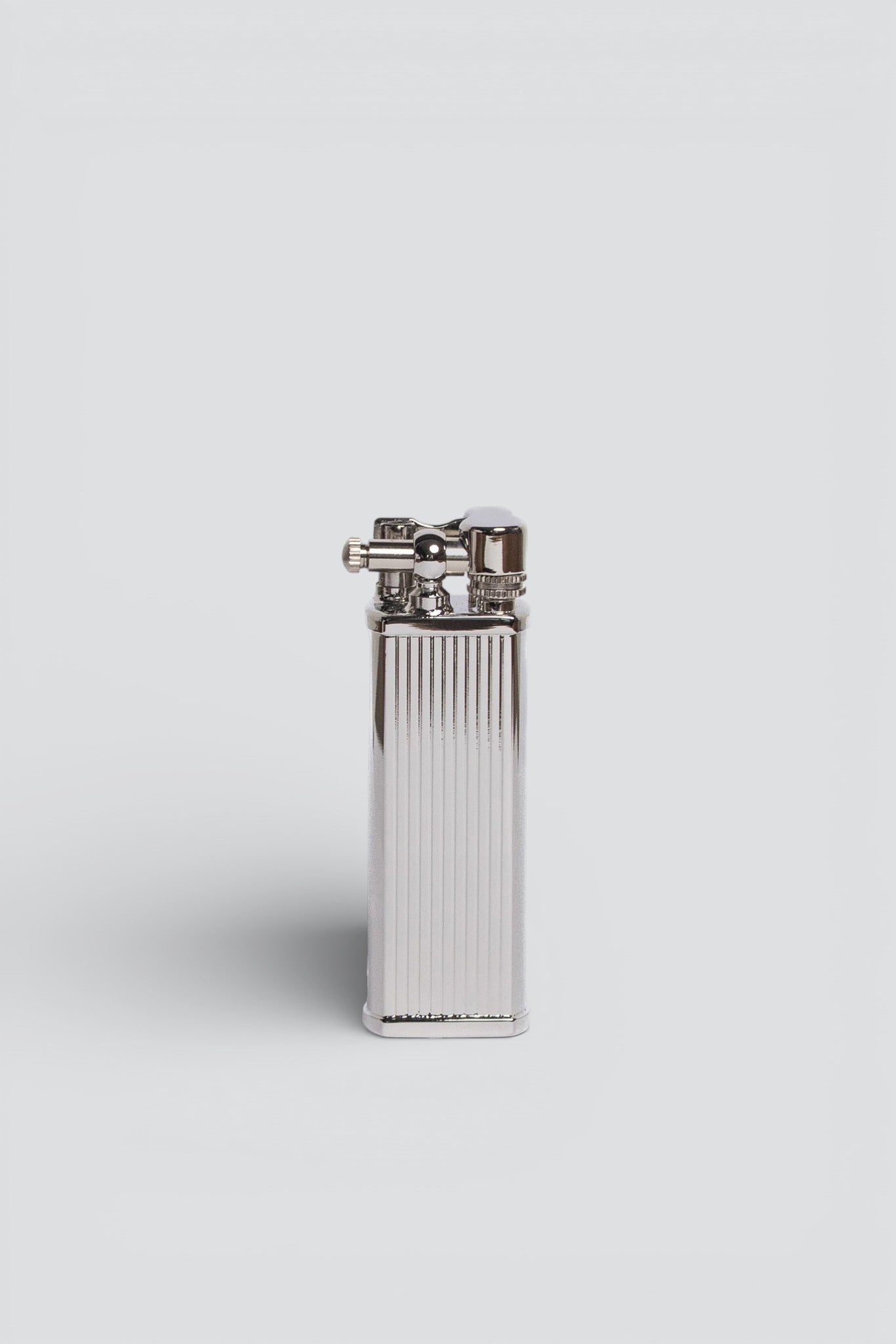 Silver Stripe Bolbo Petrol Lighter