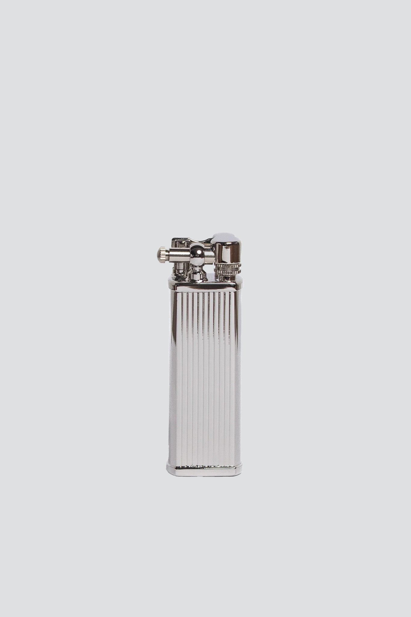 Silver Stripe Bolbo Petrol Lighter