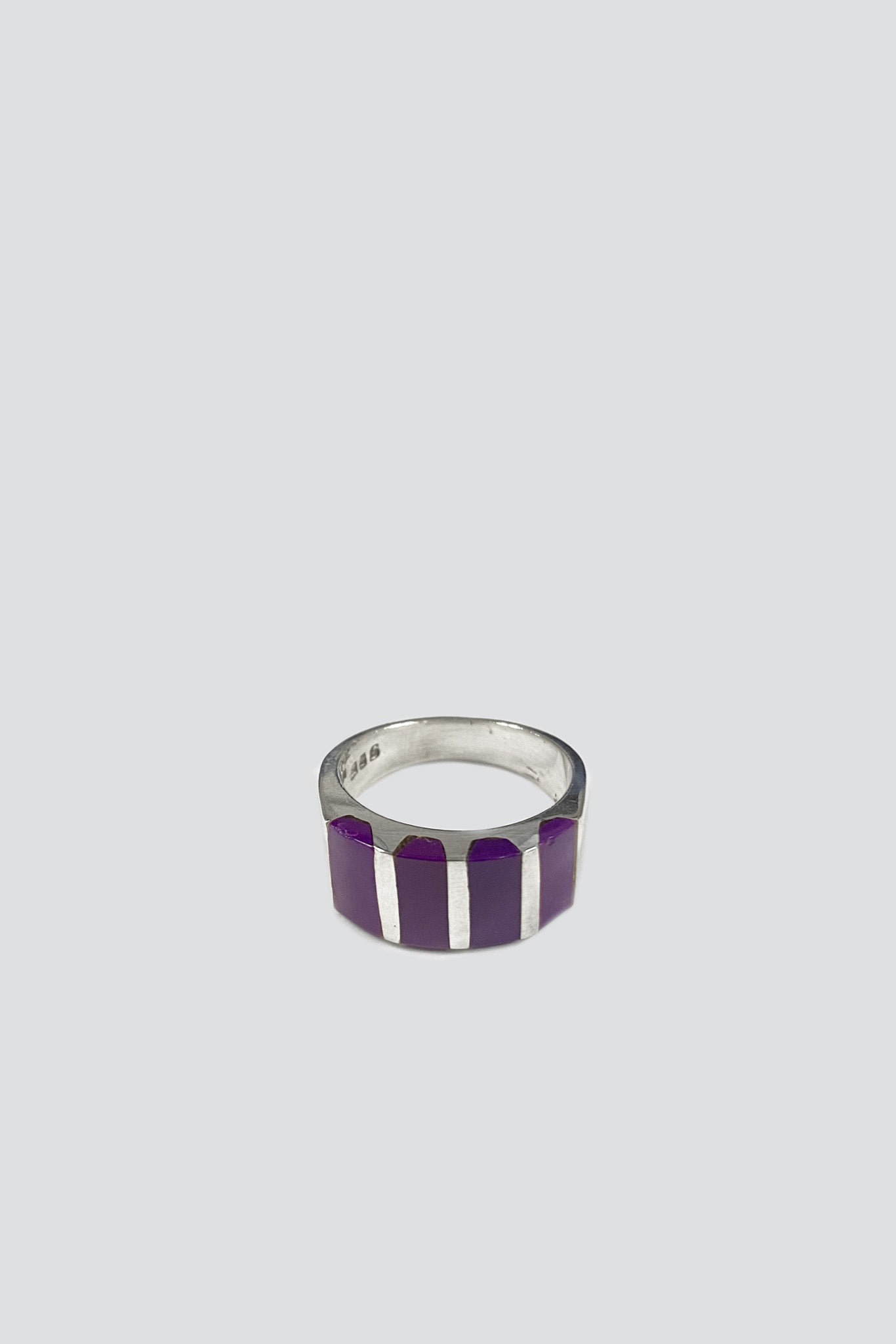 Sterling Silver Sugilite Inlay Band