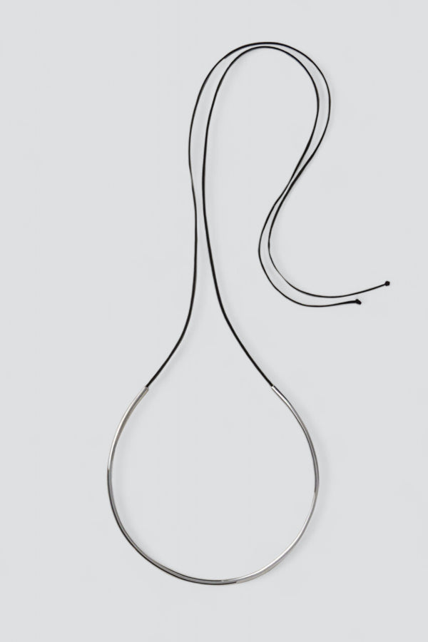 Silver Tube Collar w/ String - Annika Inez – Assembly New York