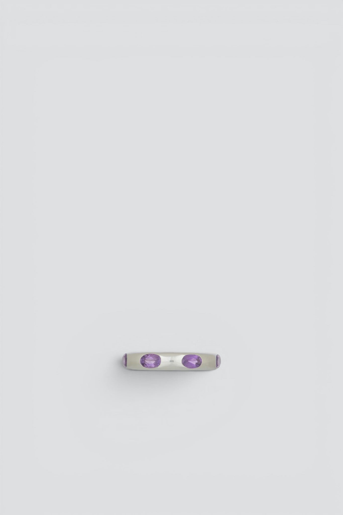 Silver / Amethyst Orbital Ring