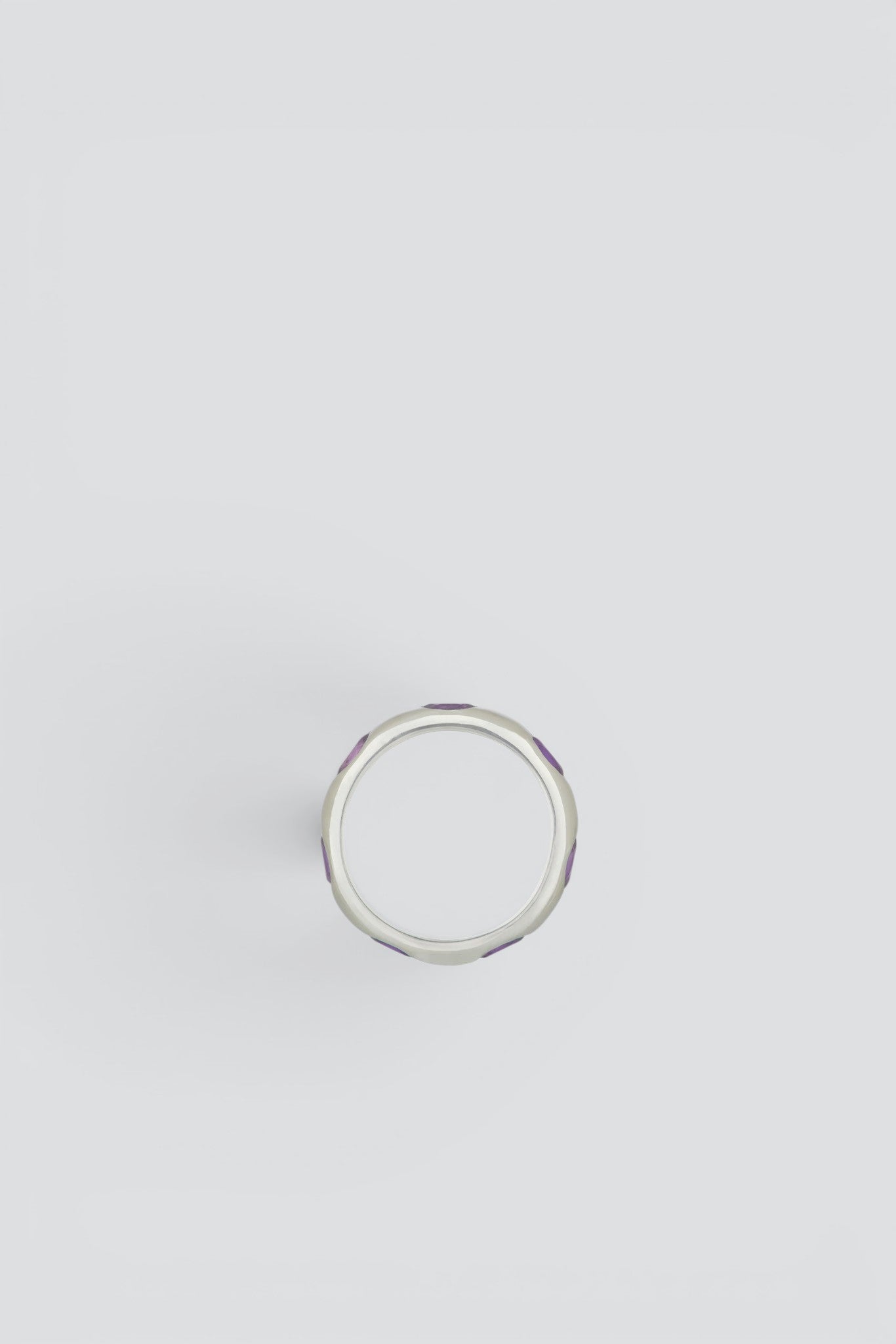 Silver / Amethyst Orbital Ring