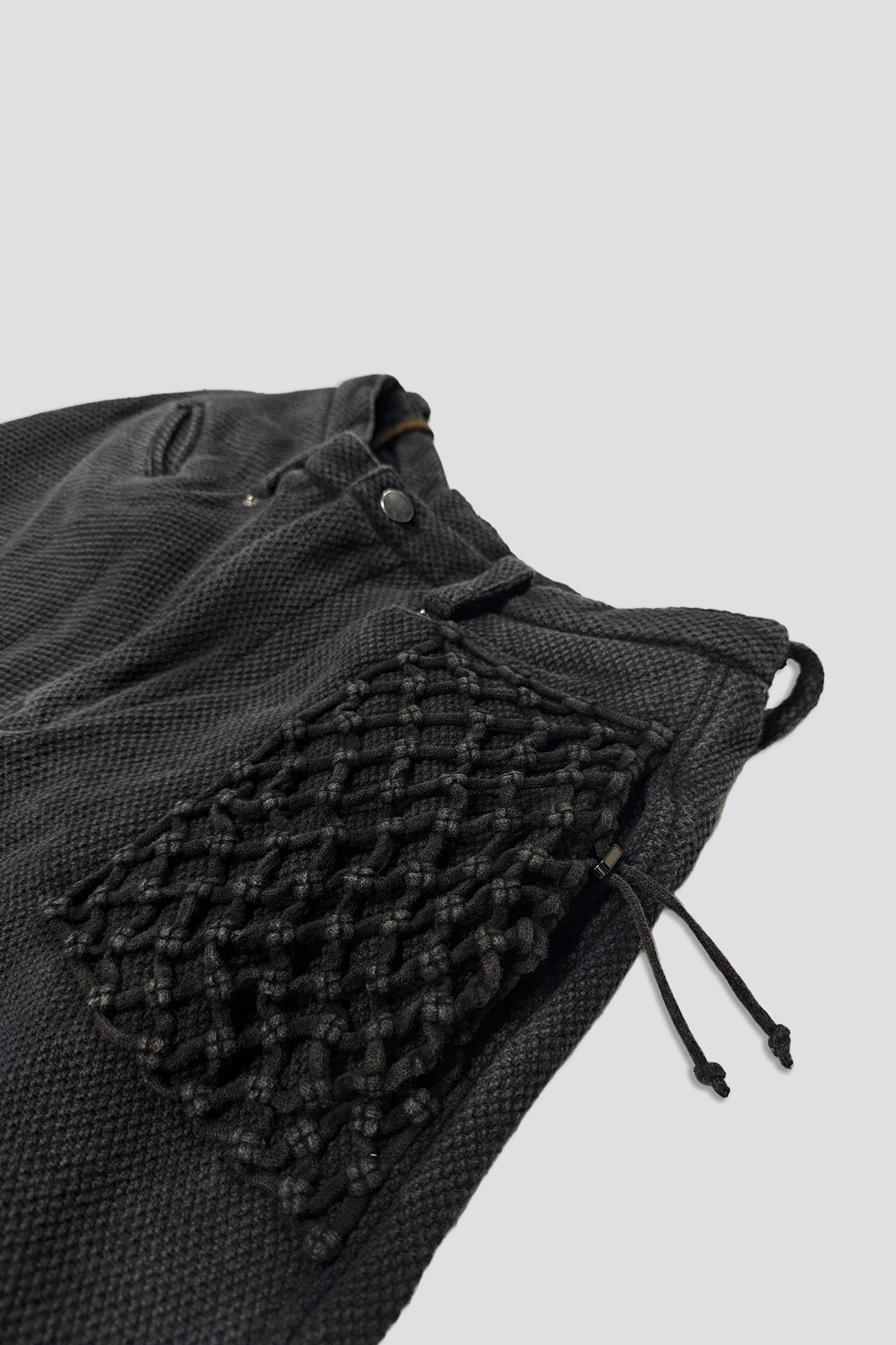 Smoke Gridmarch Macrame Short