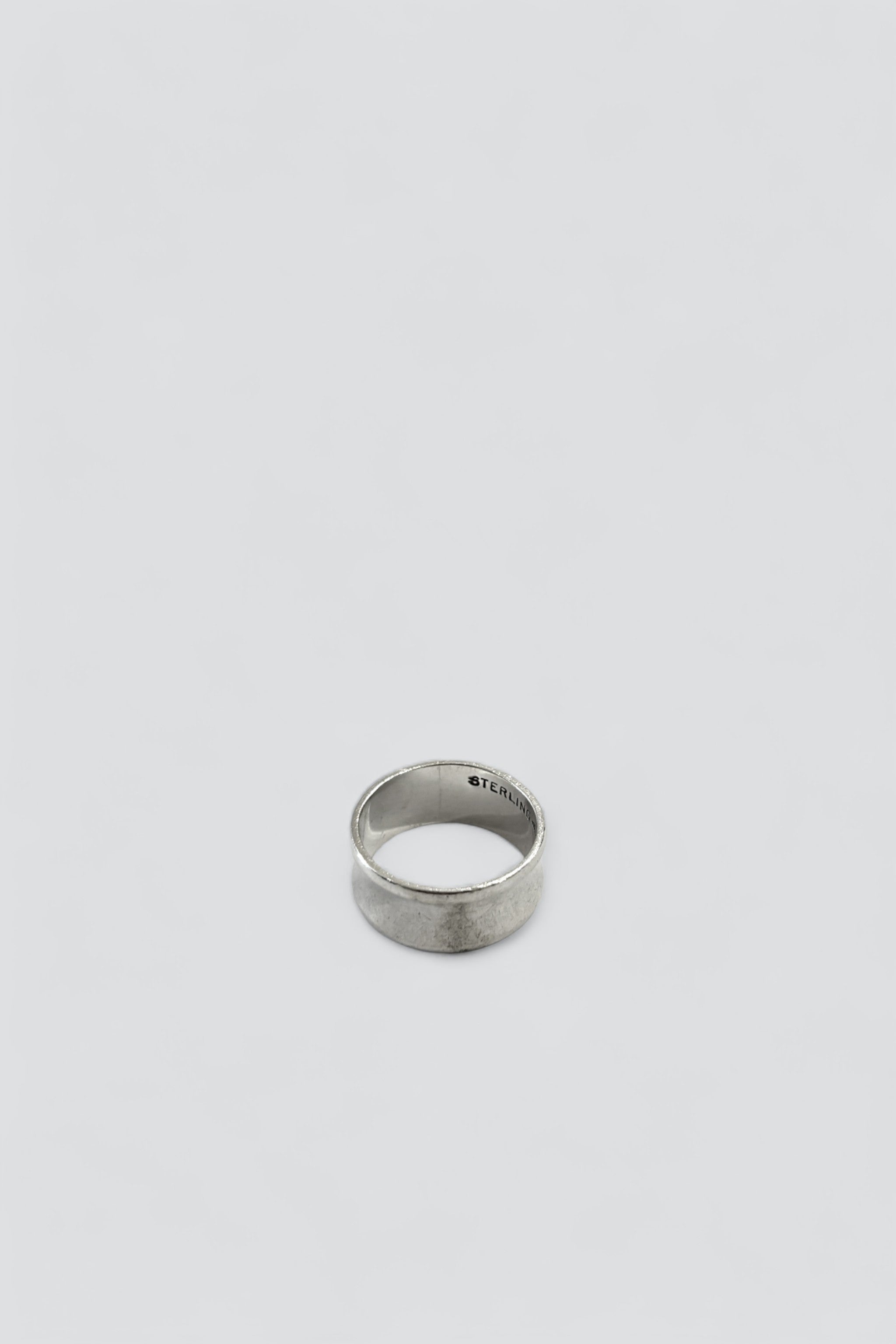 Sterling Silver Concave Straight Band