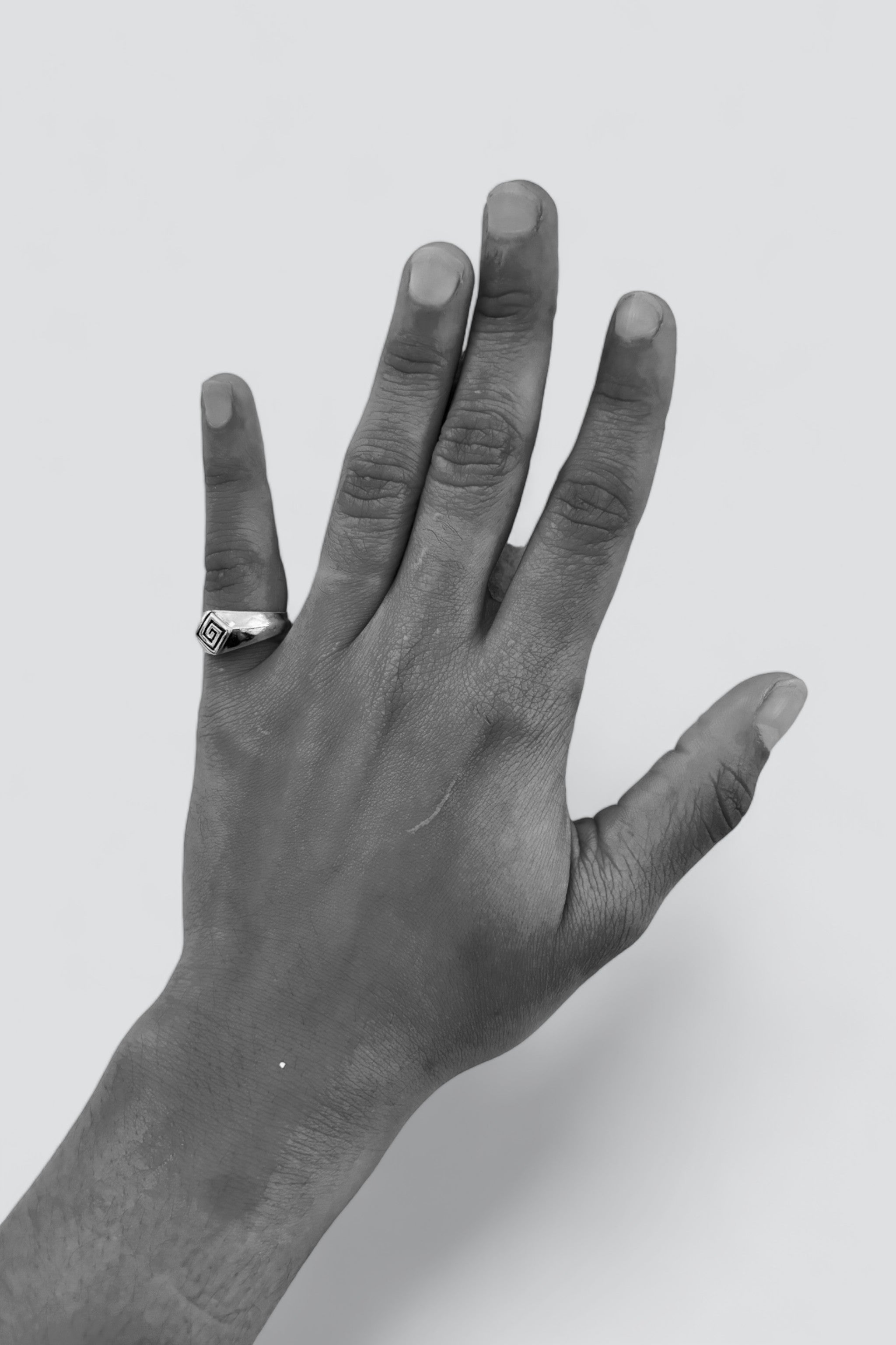 Sterling Silver Diamond Maze Ring