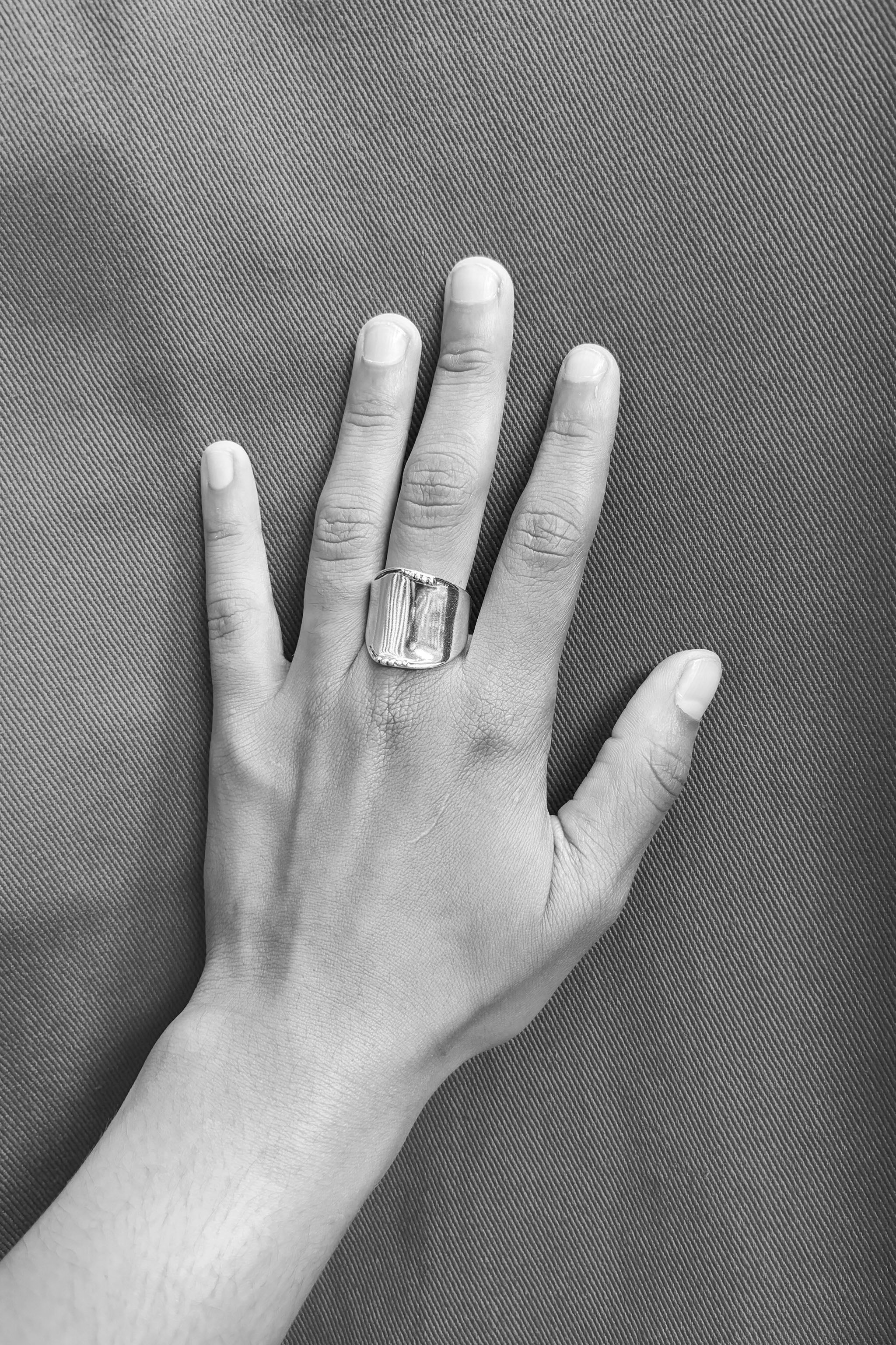 Sterling Silver Flat Ring