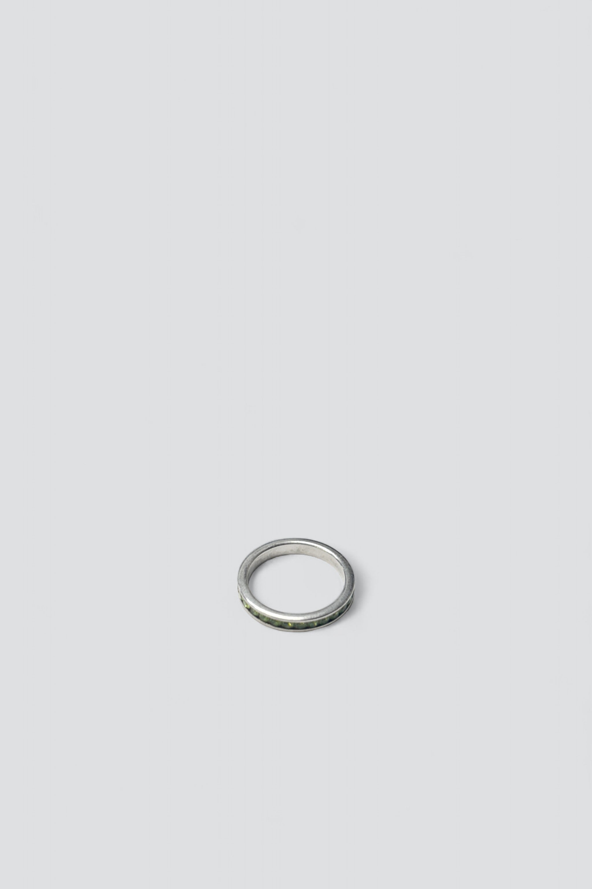 Sterling Silver Peridot Band