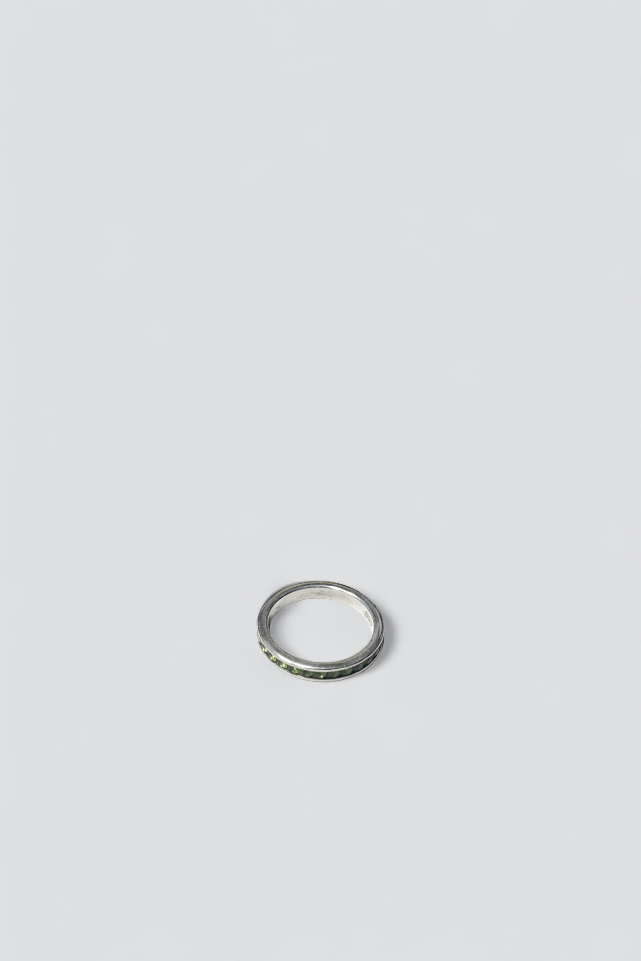 Sterling Silver Peridot Band