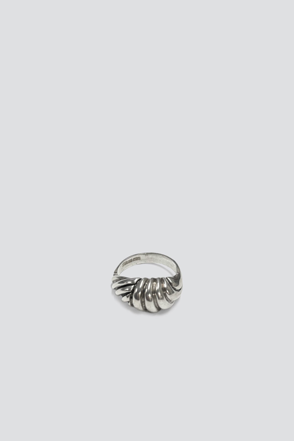 Sterling Silver Ribbed Ring