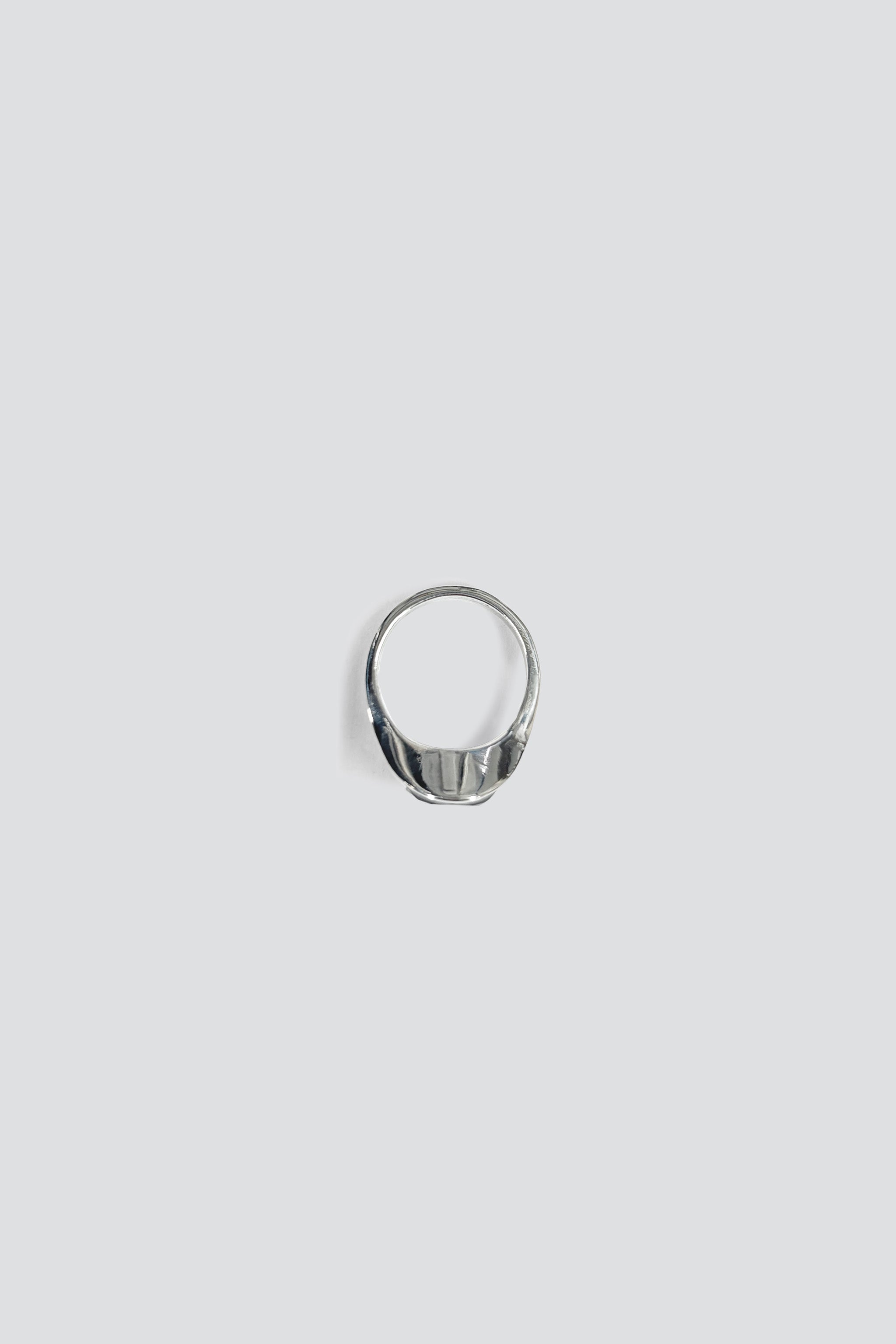Sterling Silver Smokey Quartz Eye Ring