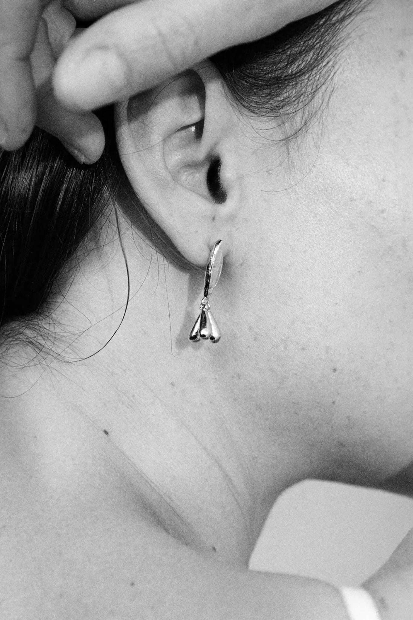 Sterling Silver Sprout Earrings