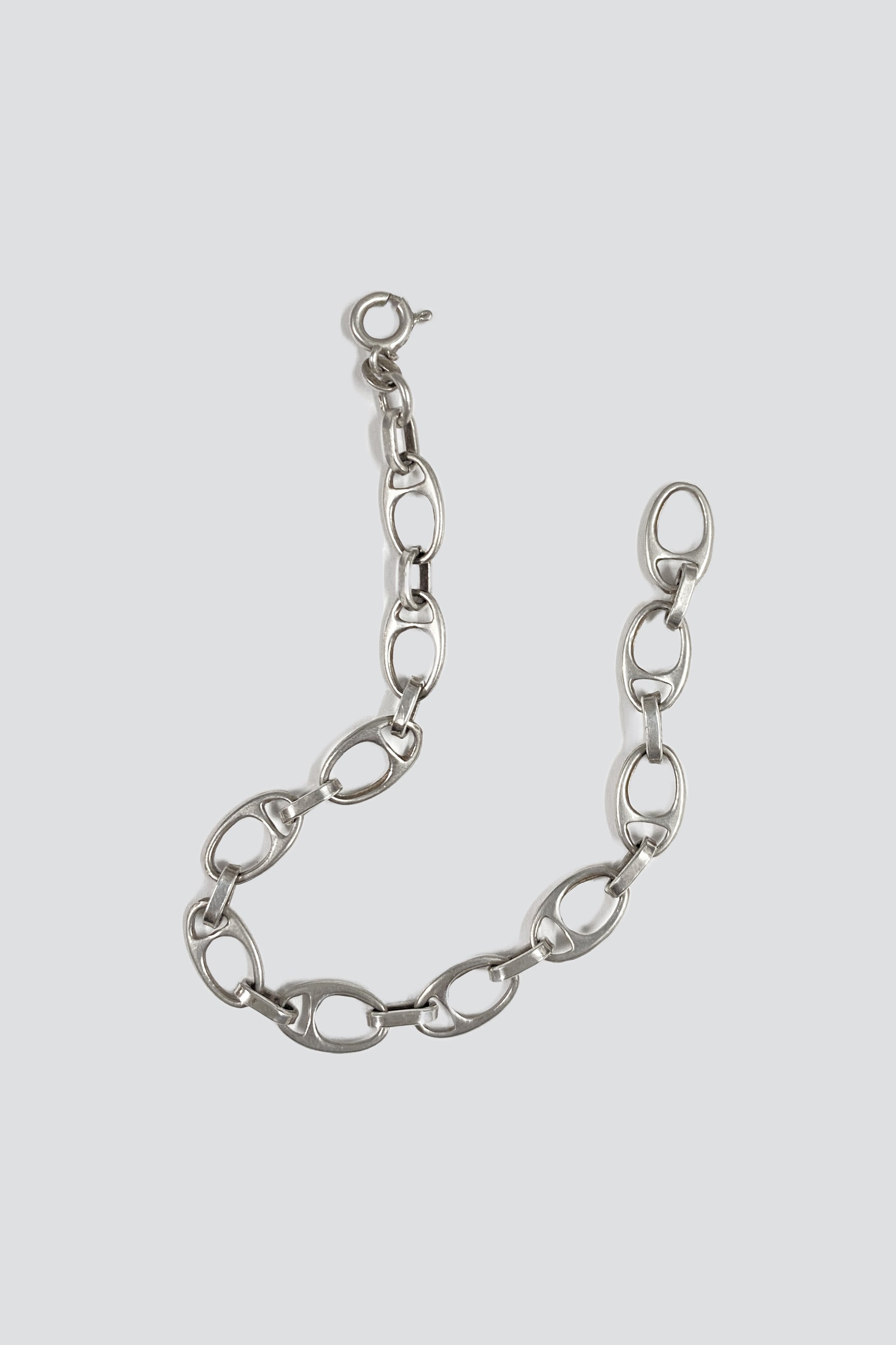 Sterling Silver Tab Link Bracelet