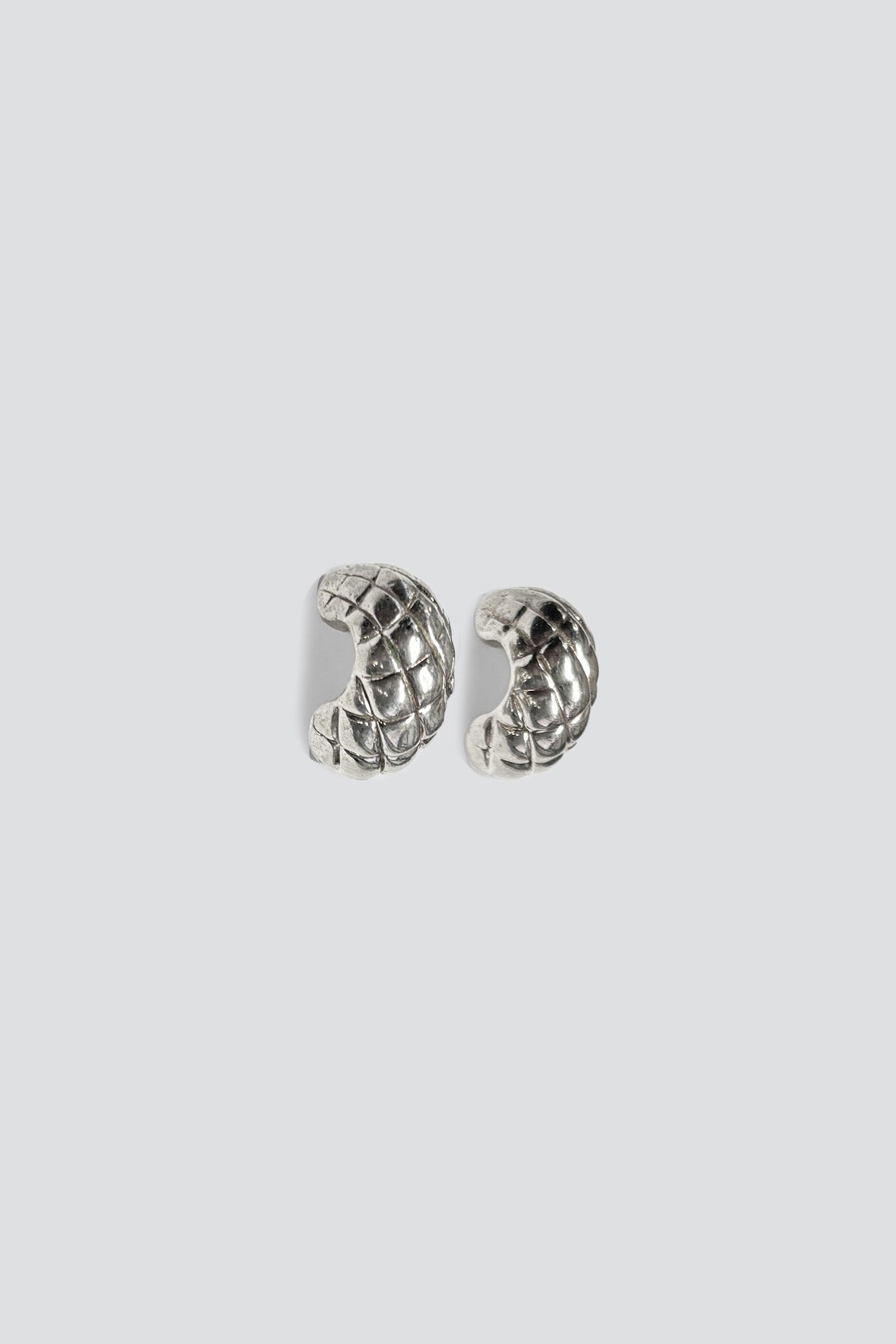 Sterling Silver Texture Hoop Earrings
