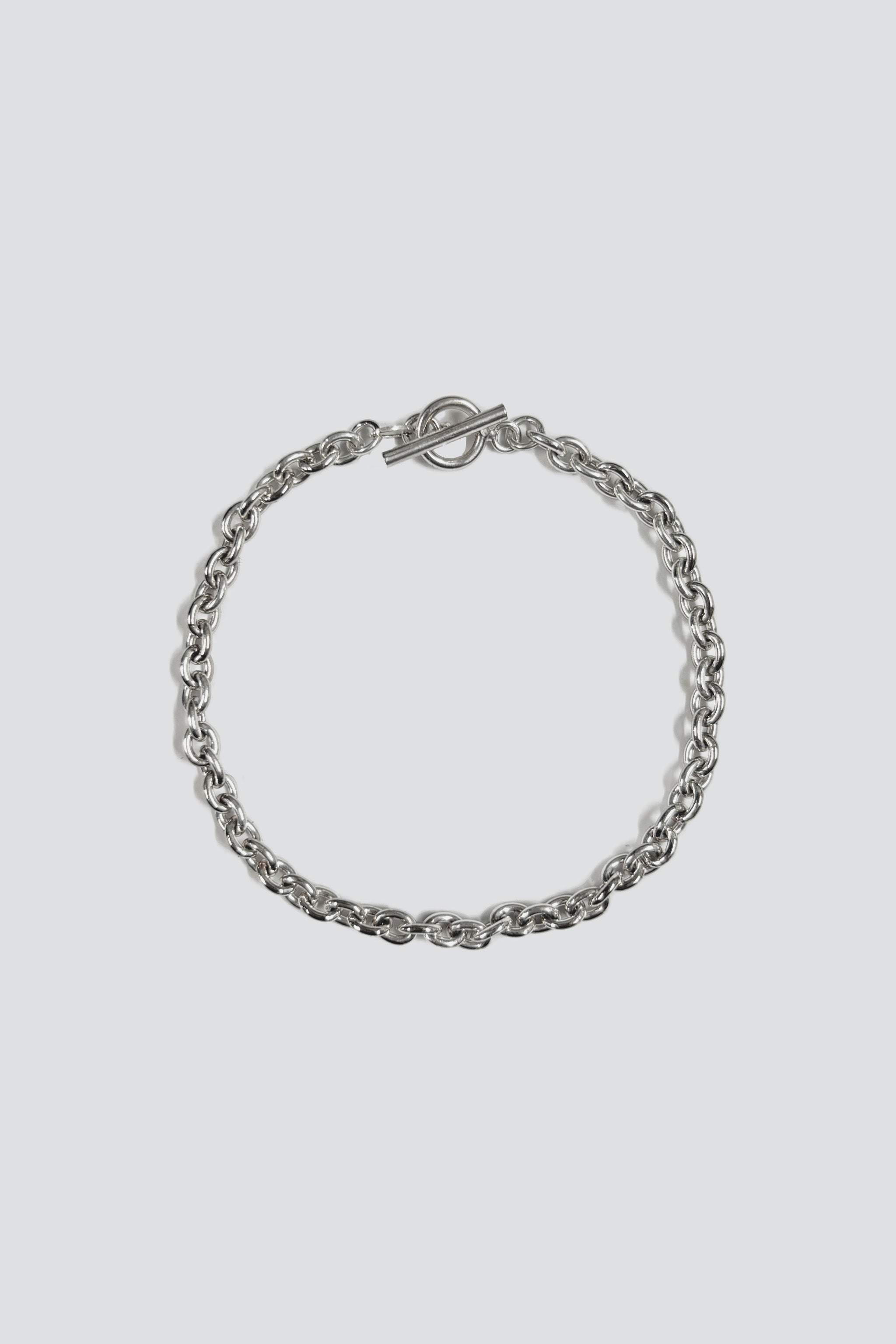Sterling Silver Thin Rolo Toggle Bracelet