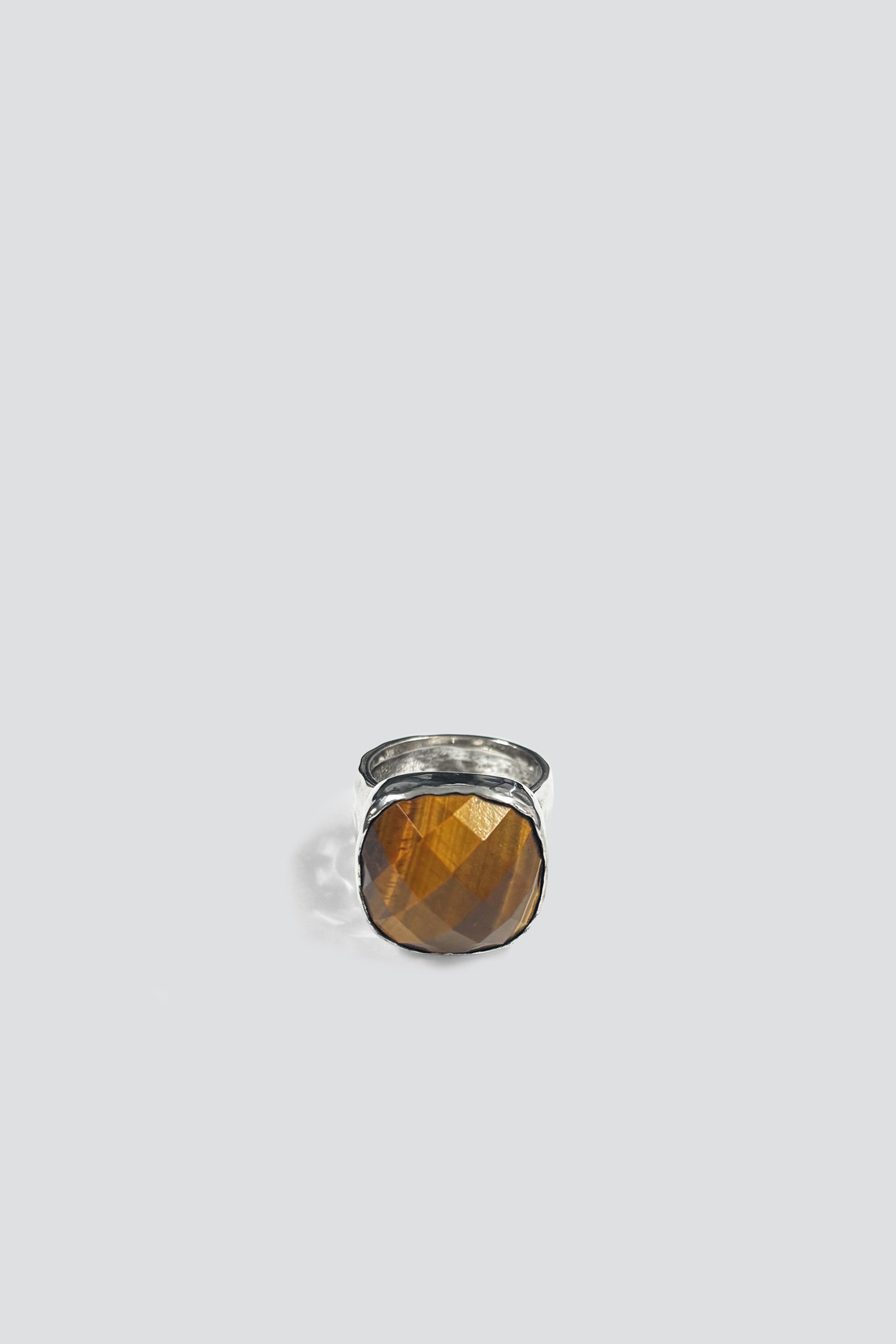 Sterling Silver Tiger Eye Gem Ring