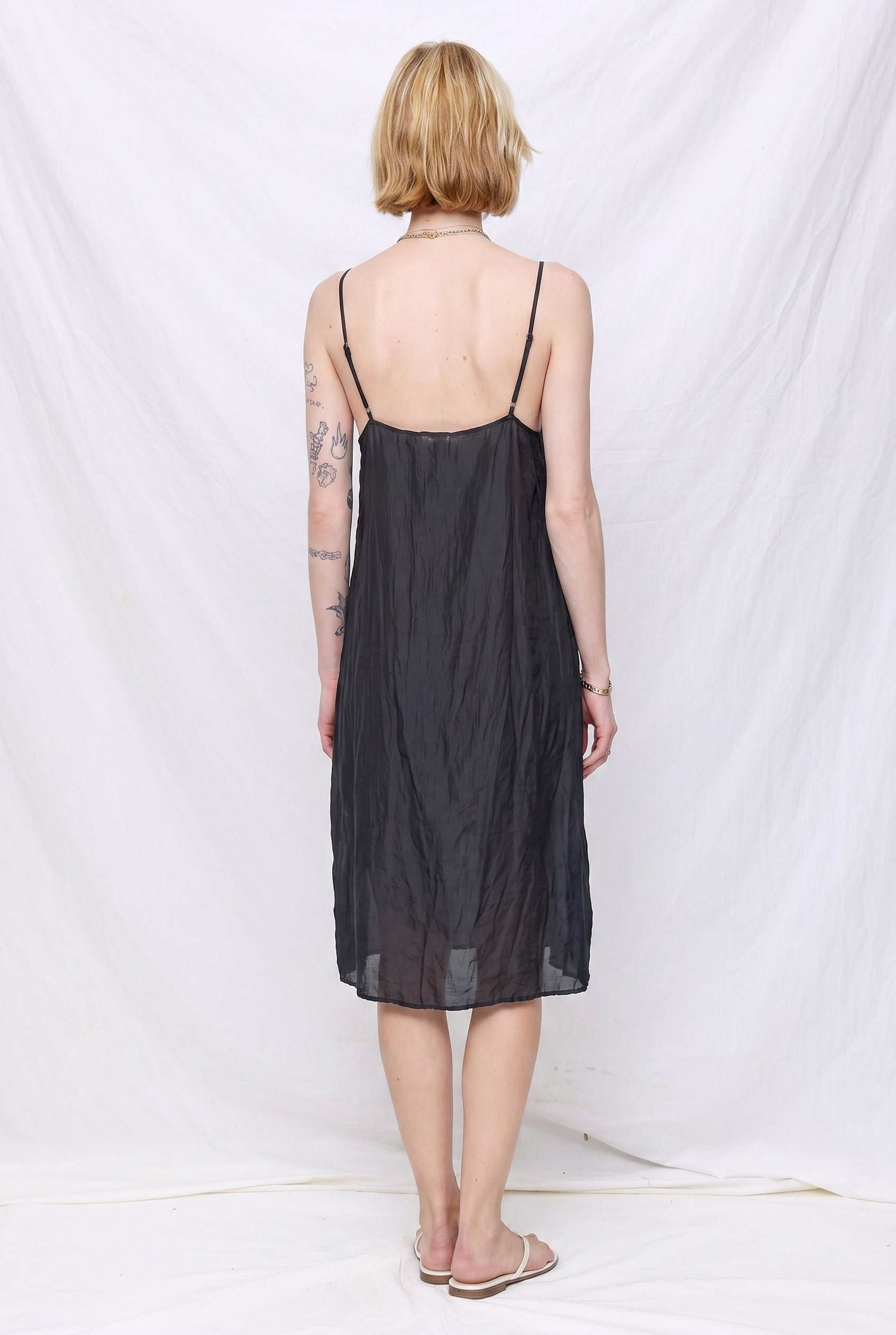 Faded Black Cami Dress