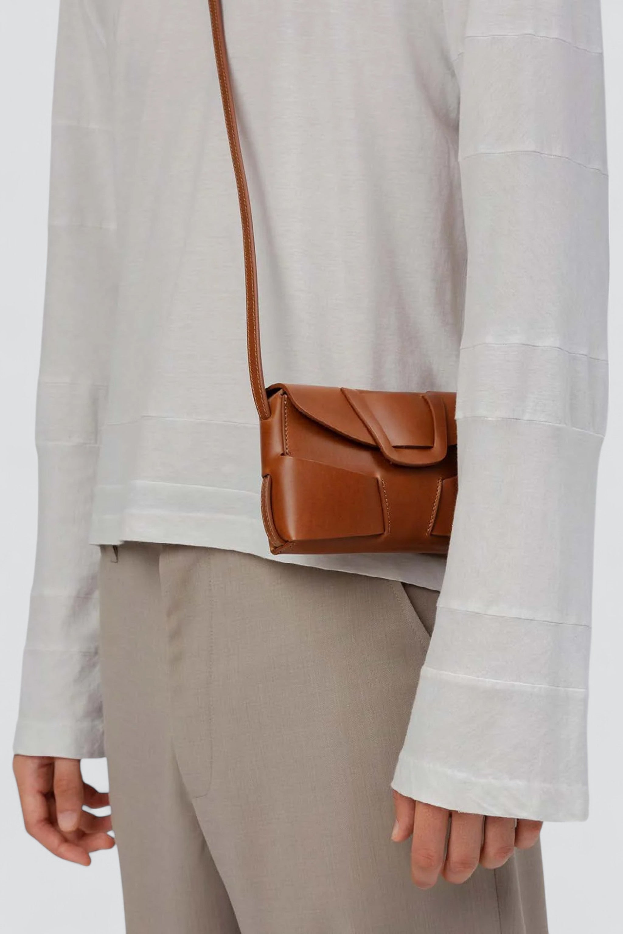 Tan Mabra Mini Crossbody