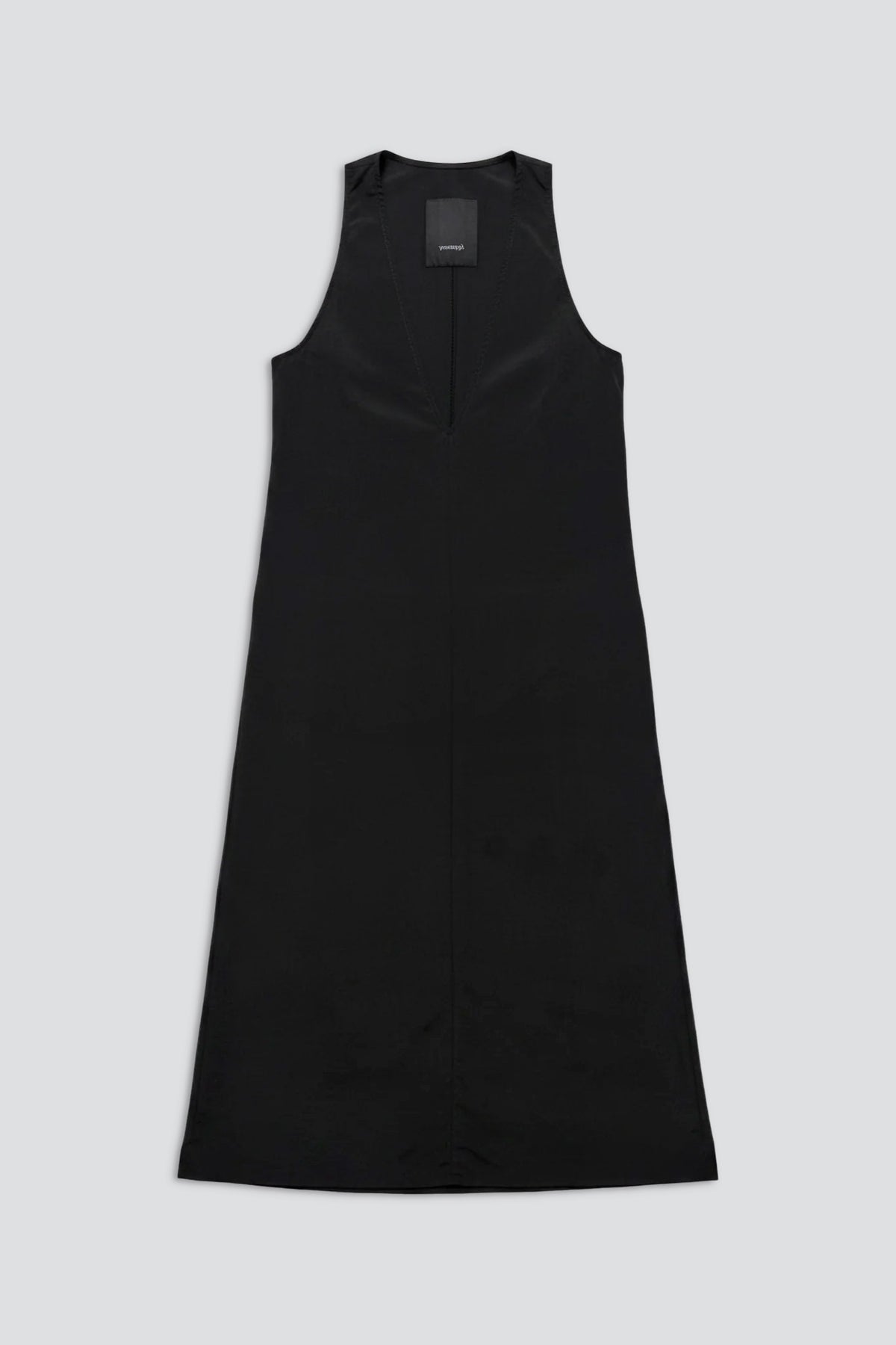 Black Suiting Trapeze Dress