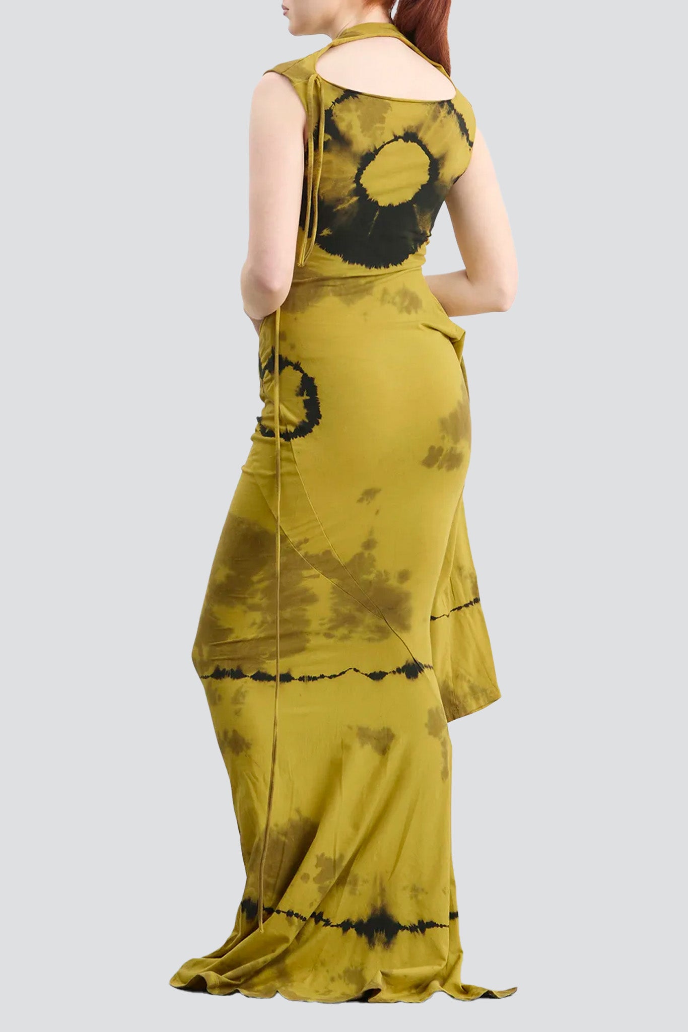 Tie Dye Shifted Sleeve Gown