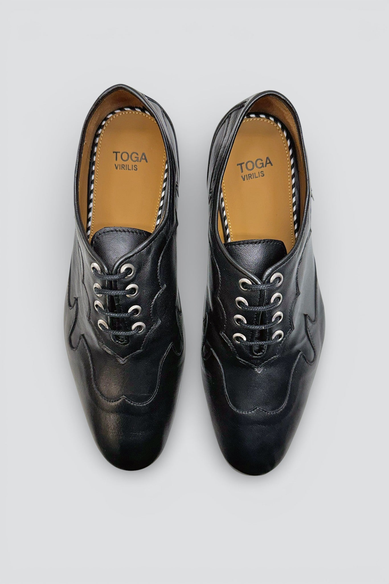 Black Soft Leather AJ1478 Shoe