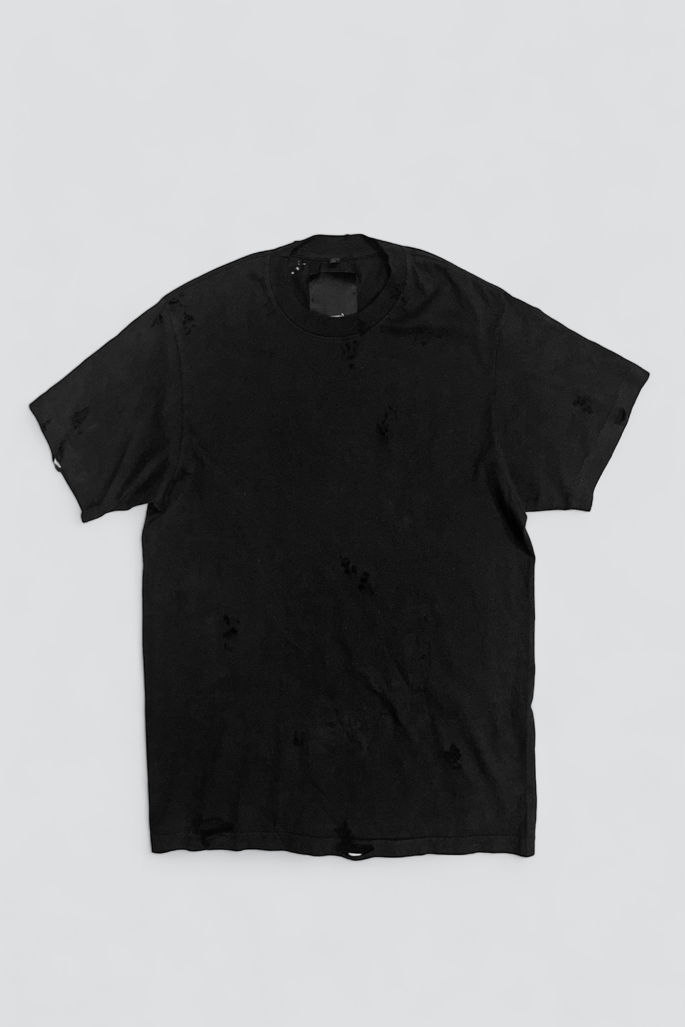 Distressed Black T-Shirt