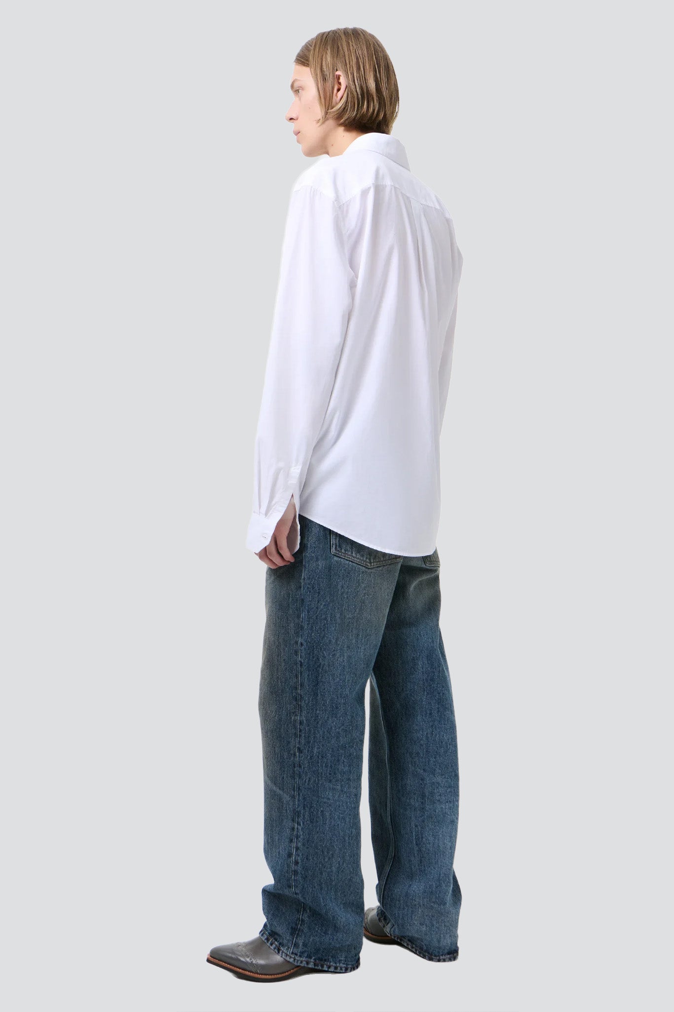 White Liquid Poplin Beyond Shirt