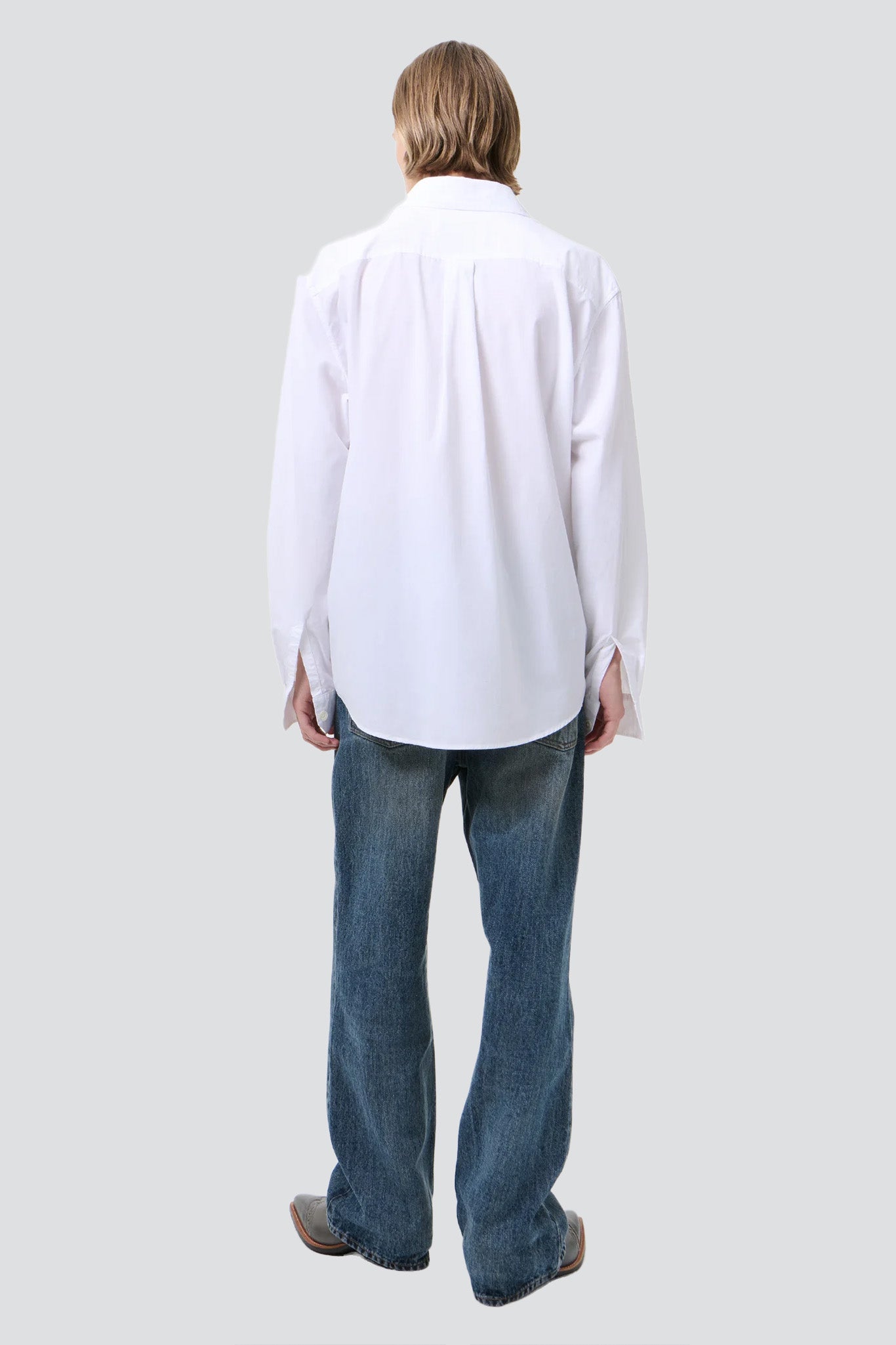 White Liquid Poplin Beyond Shirt