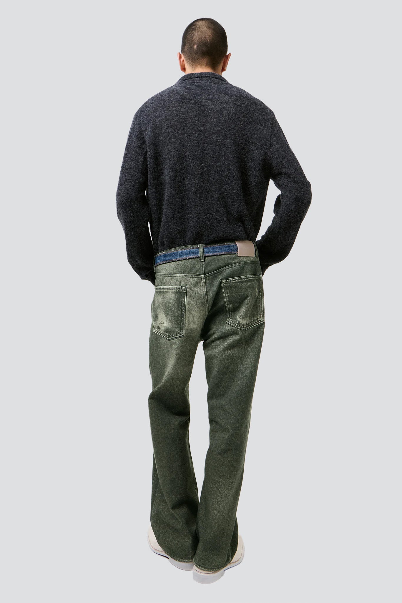 Digital Black Aura Third Cut Jeans