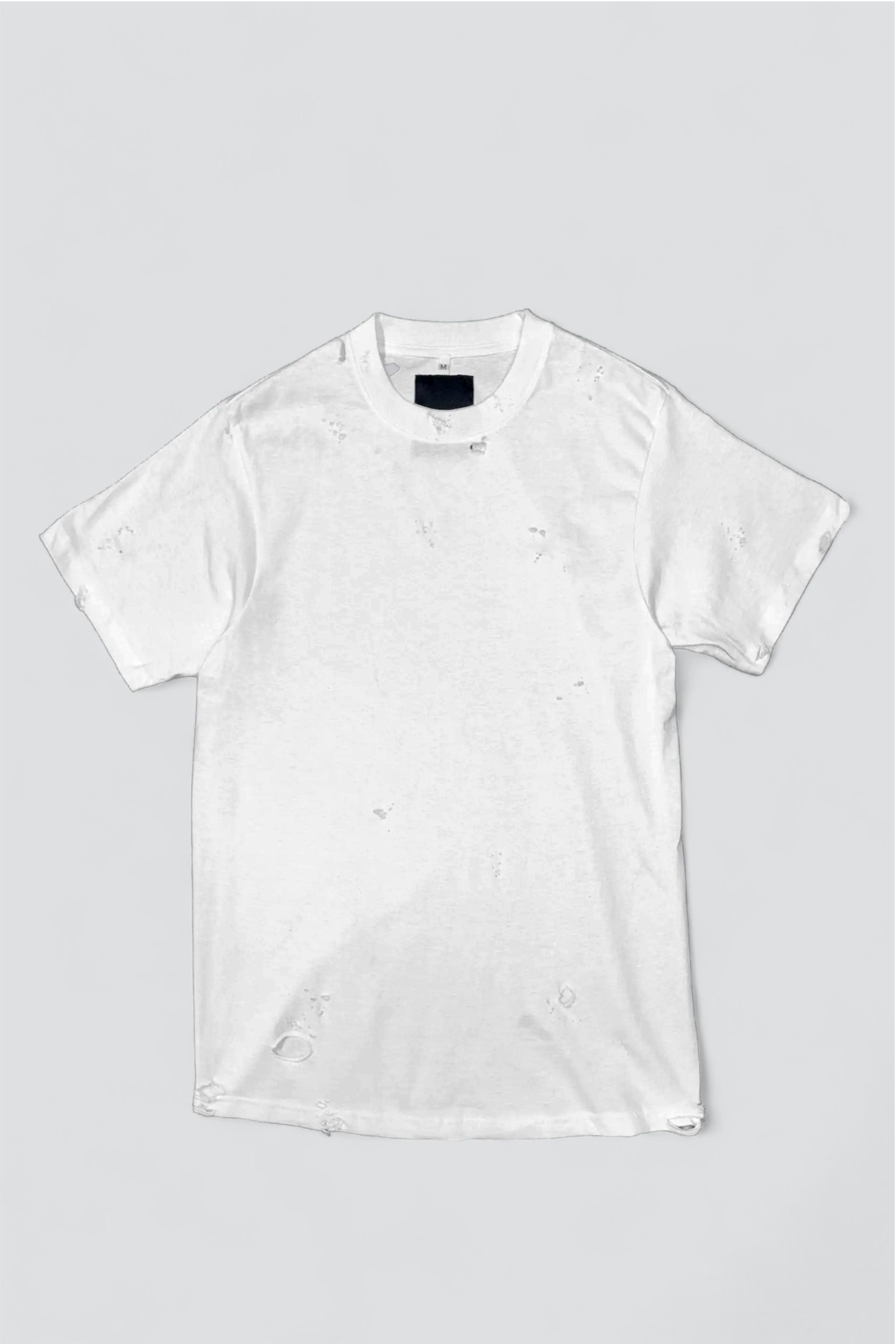 Distressed White T-Shirt
