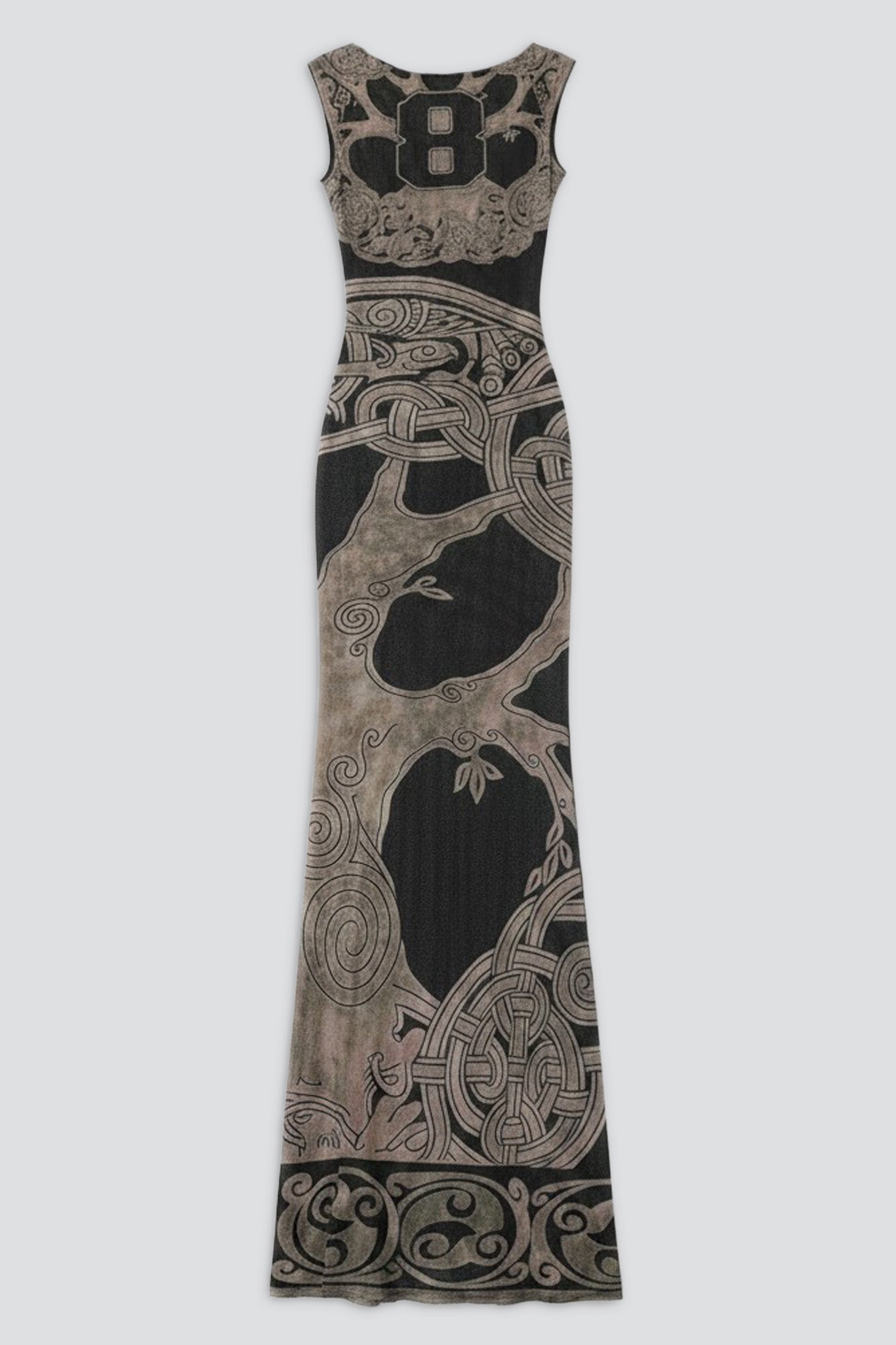 Tree Of Life Mesh Maxi Gown