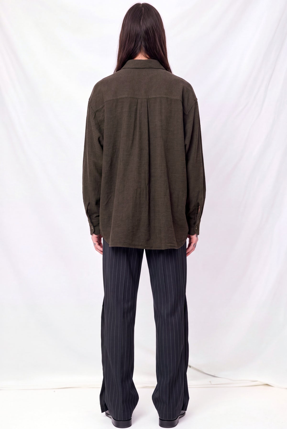 Truffle Check Grid Cloth Borrowed Shirt