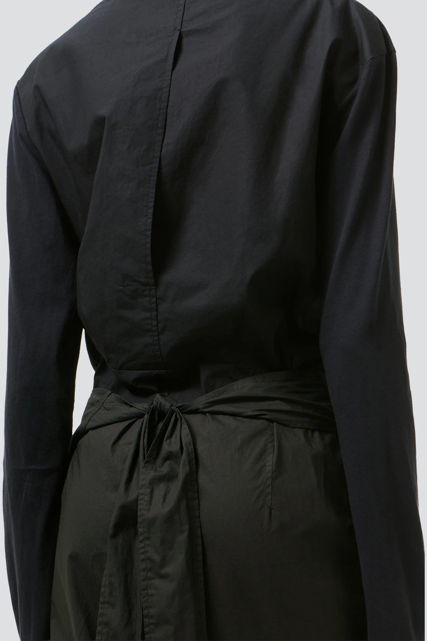 Void Black Clean Jersey Twisted Dress