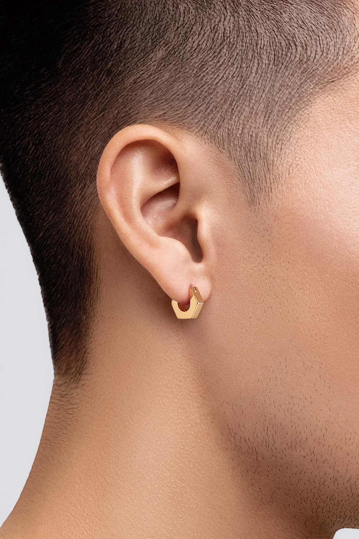 Gold Vermeil Utility Huggie Earring