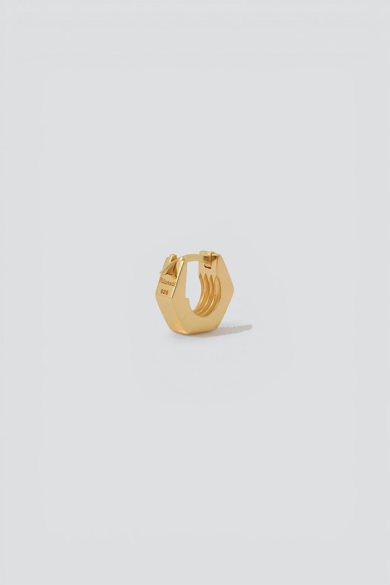 Gold Vermeil Utility Huggie Earring