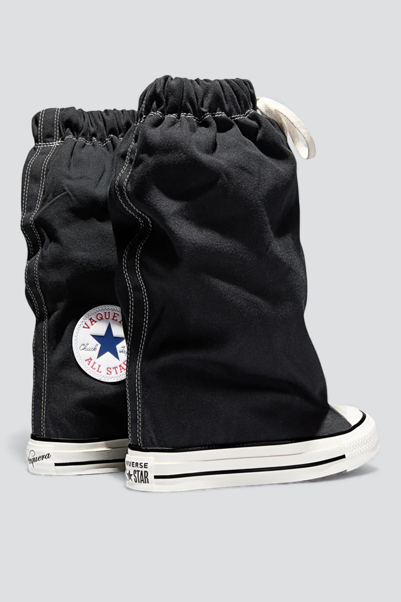 Black Converse All Star XHi Slouch Wedge