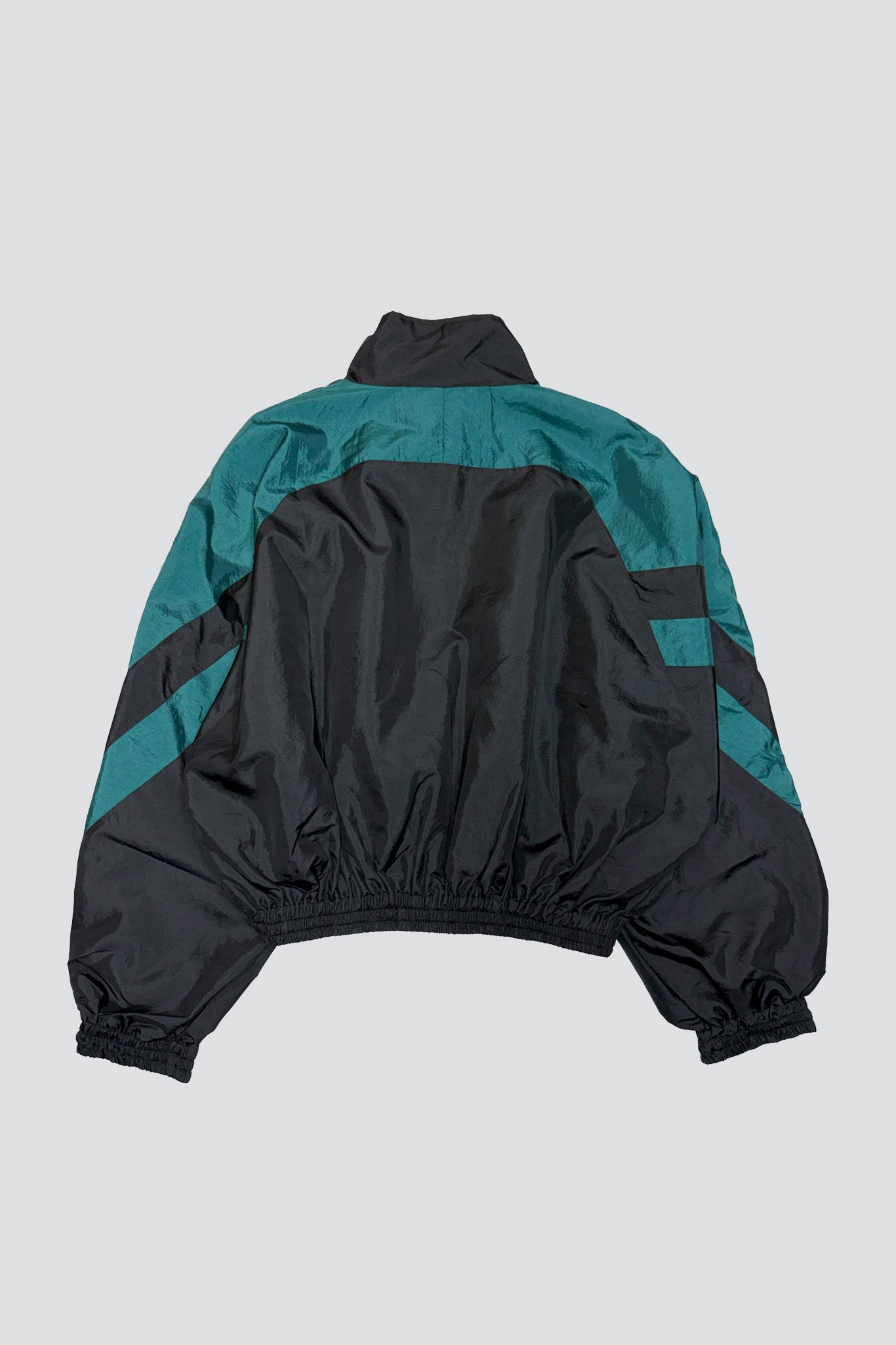 Black Green Windbreaker Woven