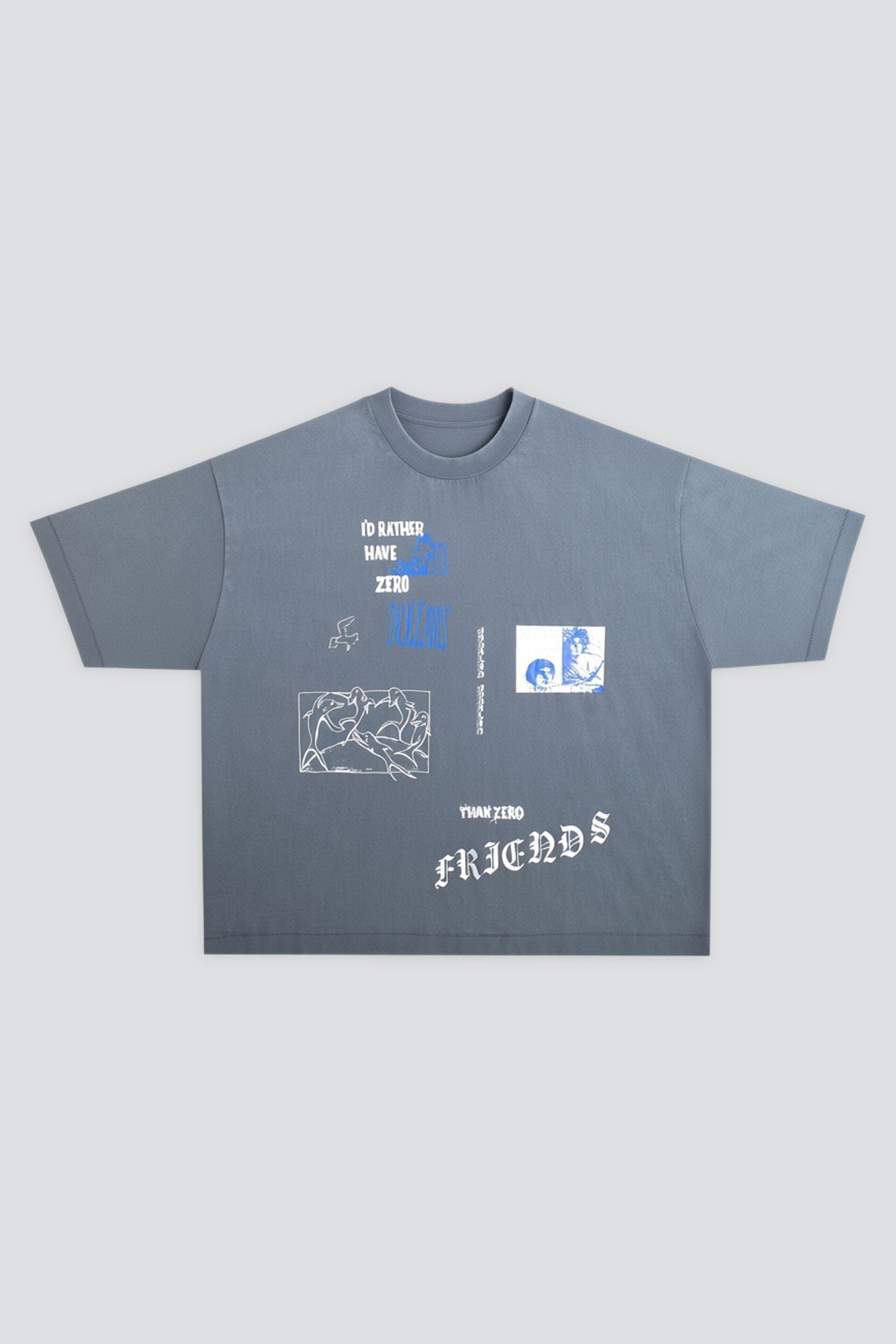Vintage Blue I'd Rather Tee