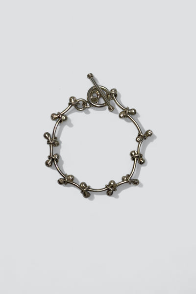 Sterling Silver Curve Bar Toggle Bracelet - Assembly New York