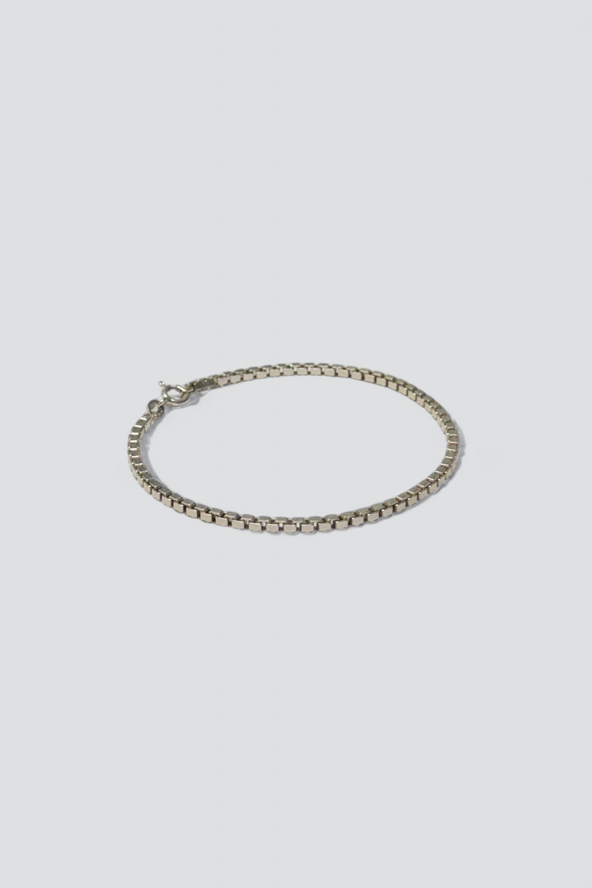 Sterling Silver Box Chain Bracelet