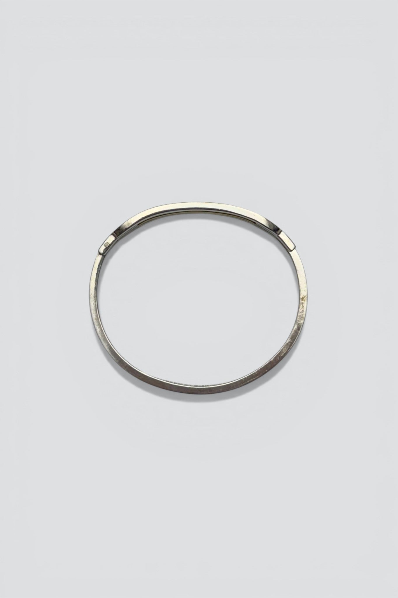 Sterling Silver Brass Tension Clasp Bangle