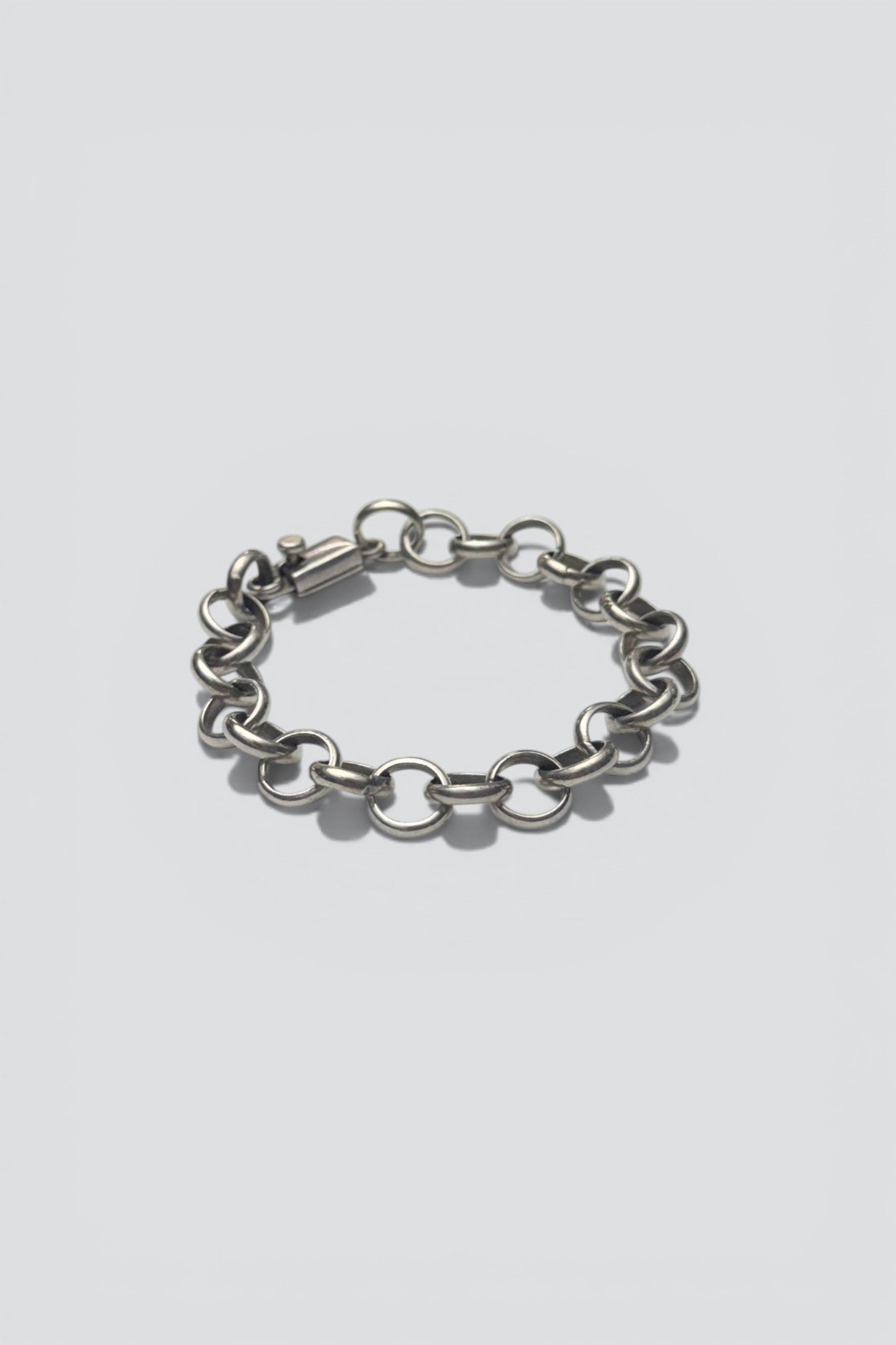Sterling Silver Circle Chain Bracelet