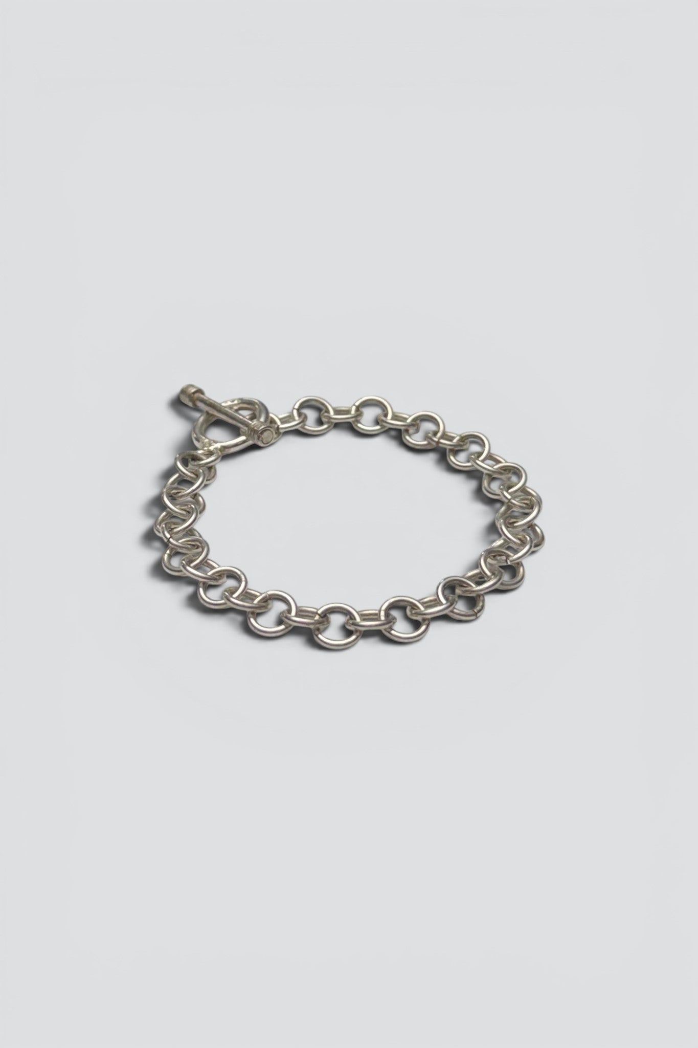 Sterling Silver Toggle Rolo Link Bracelet
