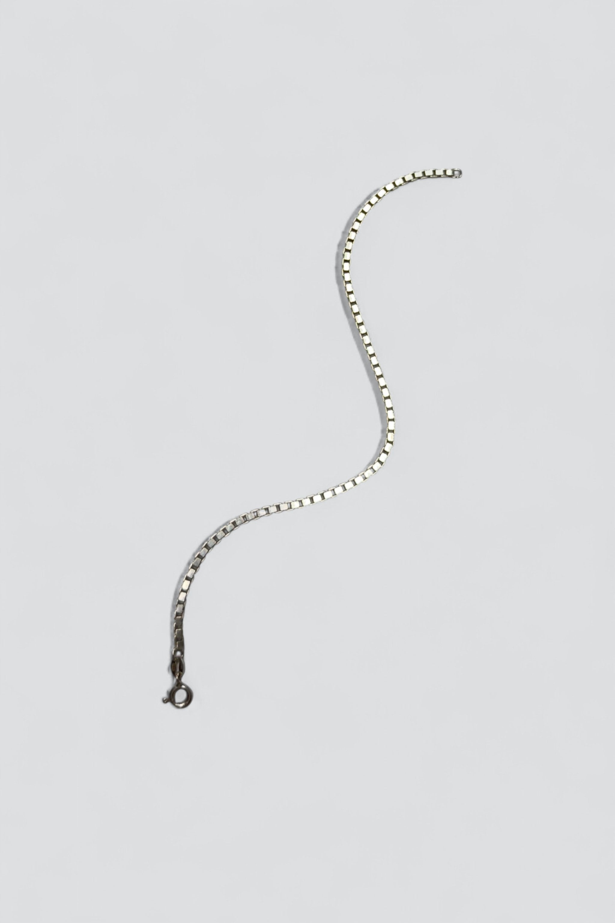 Sterling Silver Box Chain Bracelet