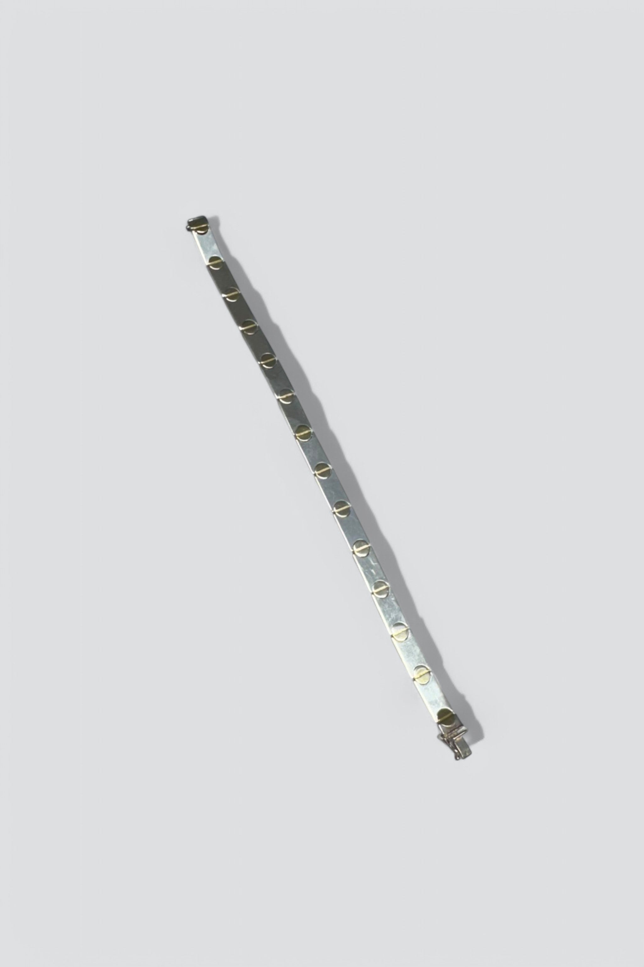 14K Gold Vermeil Sterling Silver Flat Hinge Bracelet