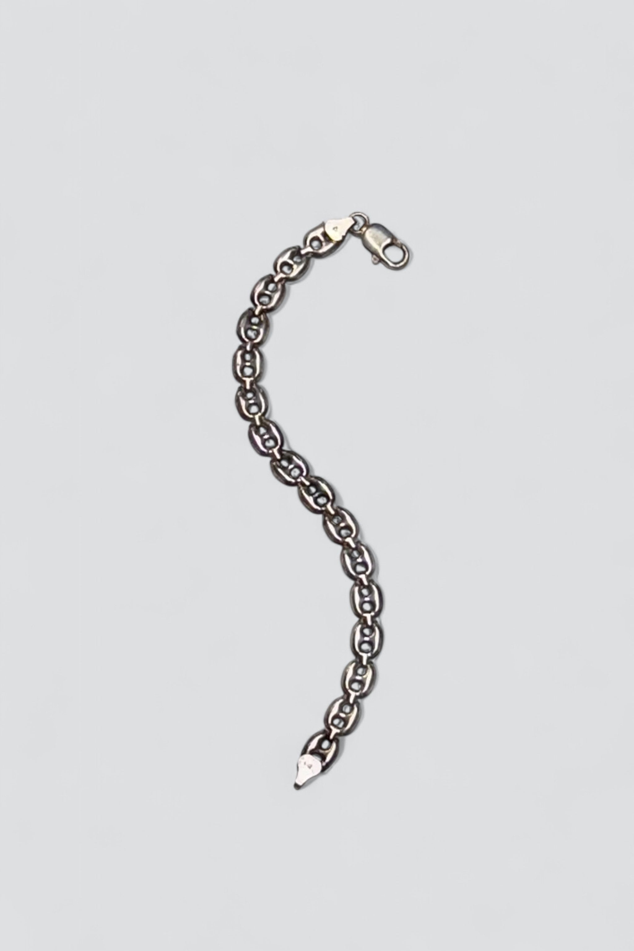 Sterling Silver Hollow Mariner Chain Bracelet