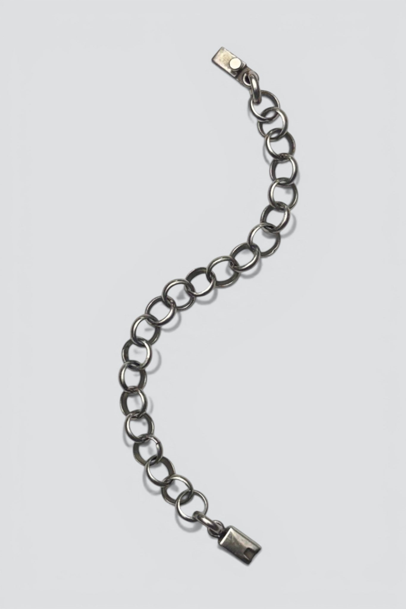 Sterling Silver Circle Chain Bracelet