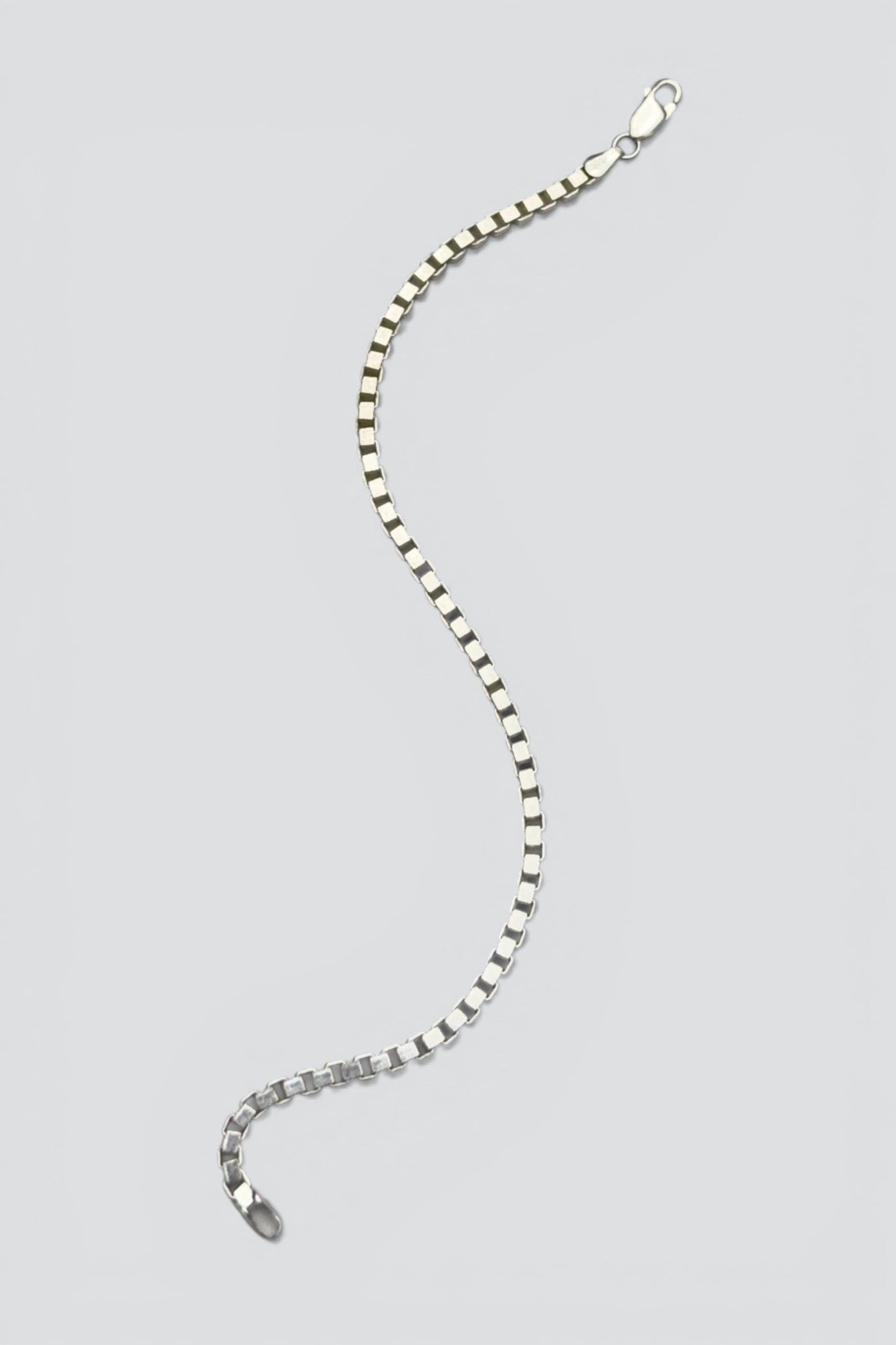 Sterling Silver Box Chain Bracelet