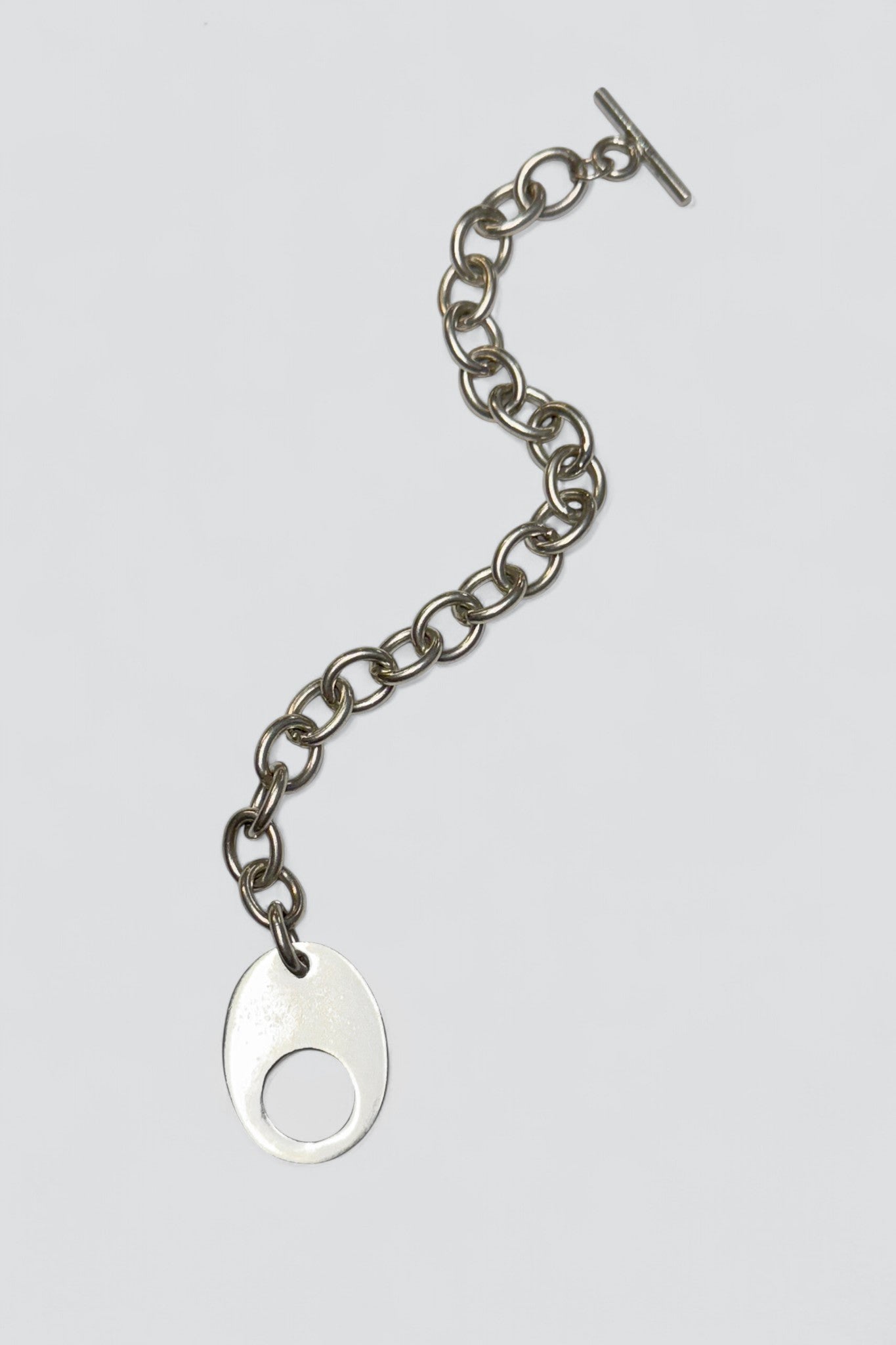 Sterling Silver Modernist Toggle Bracelet